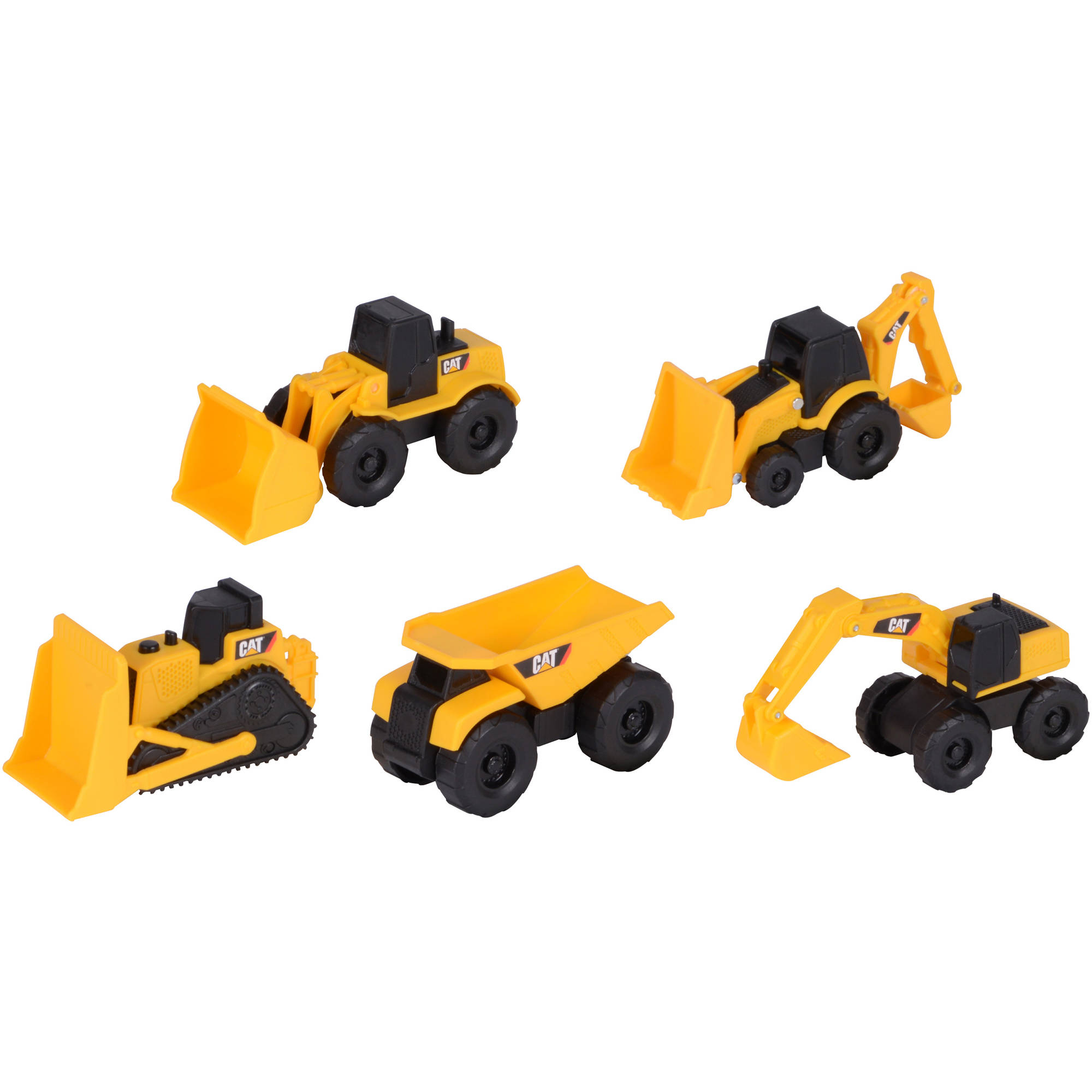 Caterpillar Construction Mini Machines 5 Pack - Walmart.com