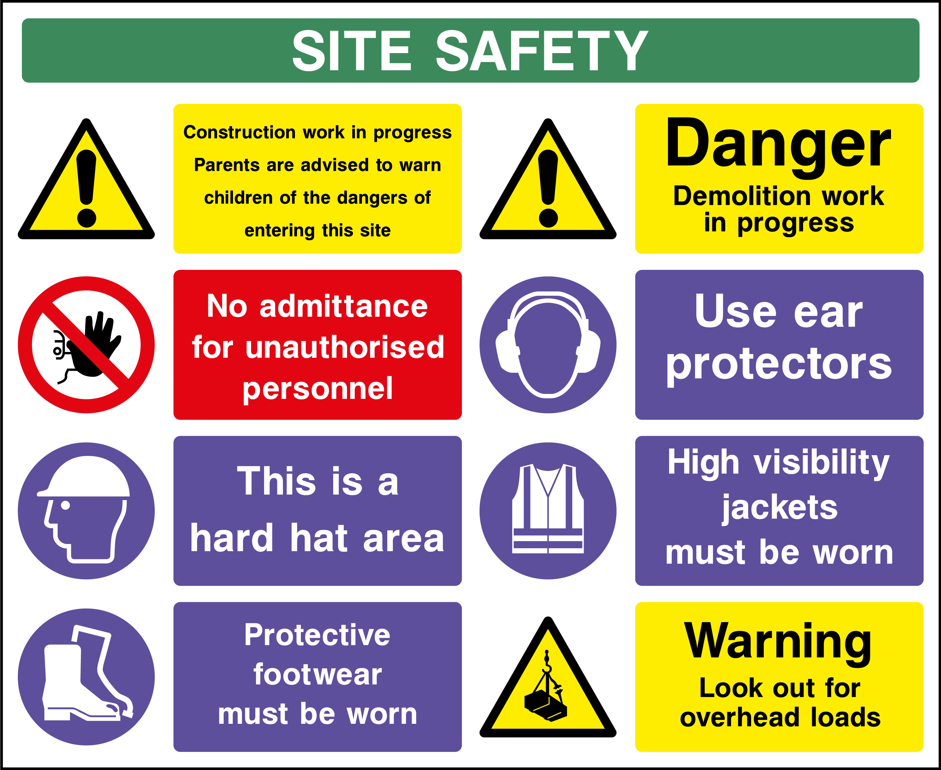 Types Of Safety Signs In The Workplace - Printable Templates