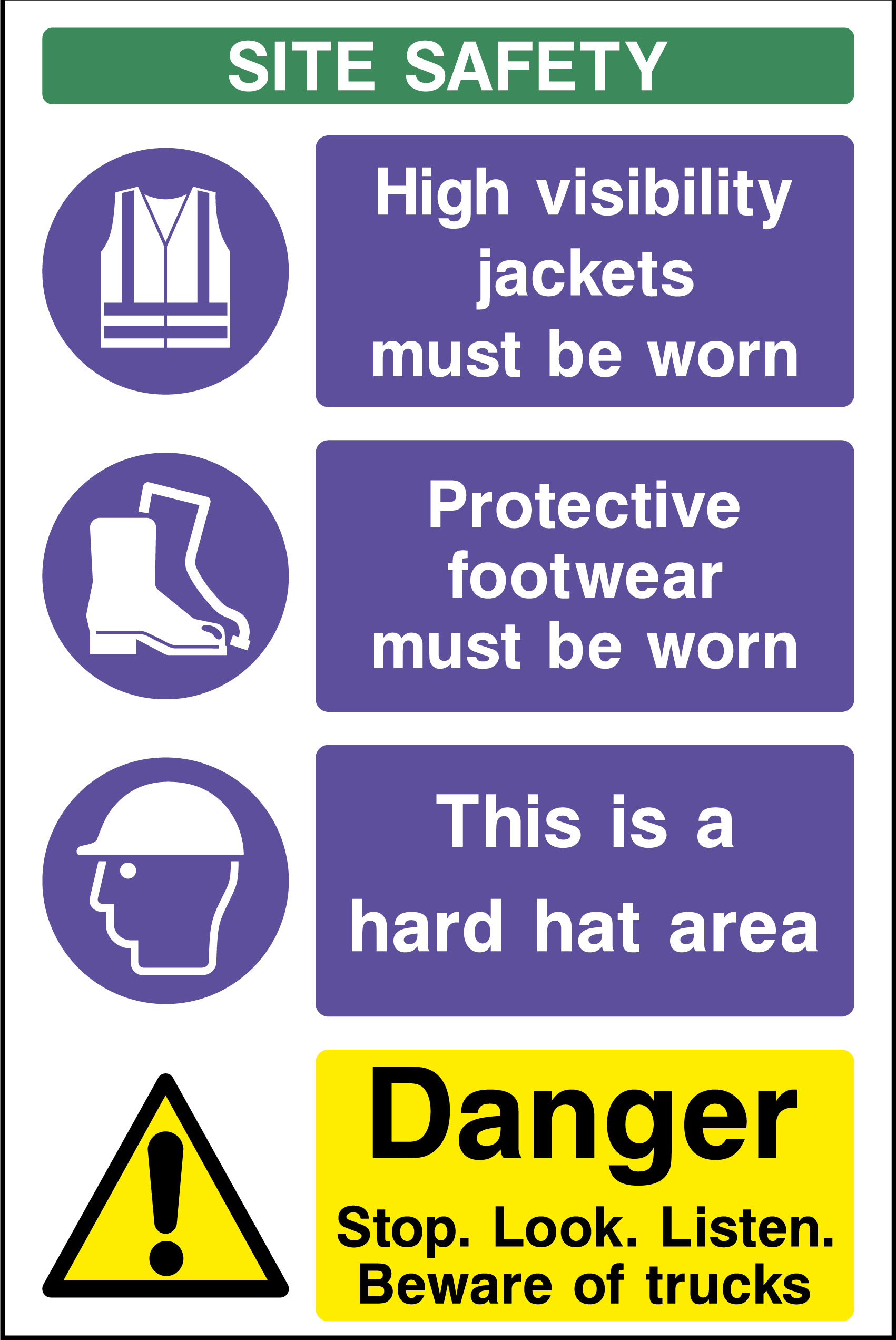 Construction site safety sign | Health and Safety Signs