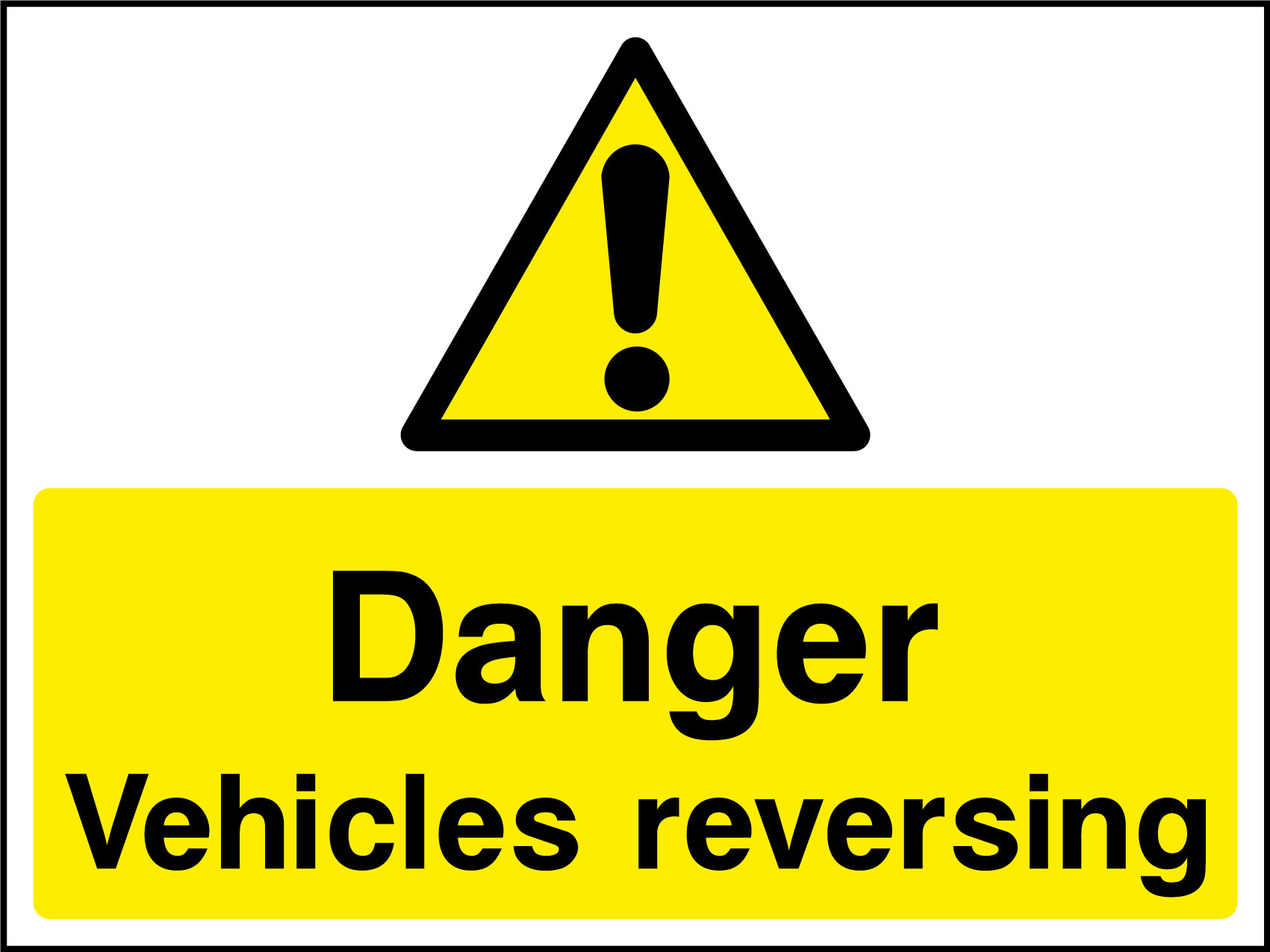 Vehicles reversing sign | Health and Safety Signs
