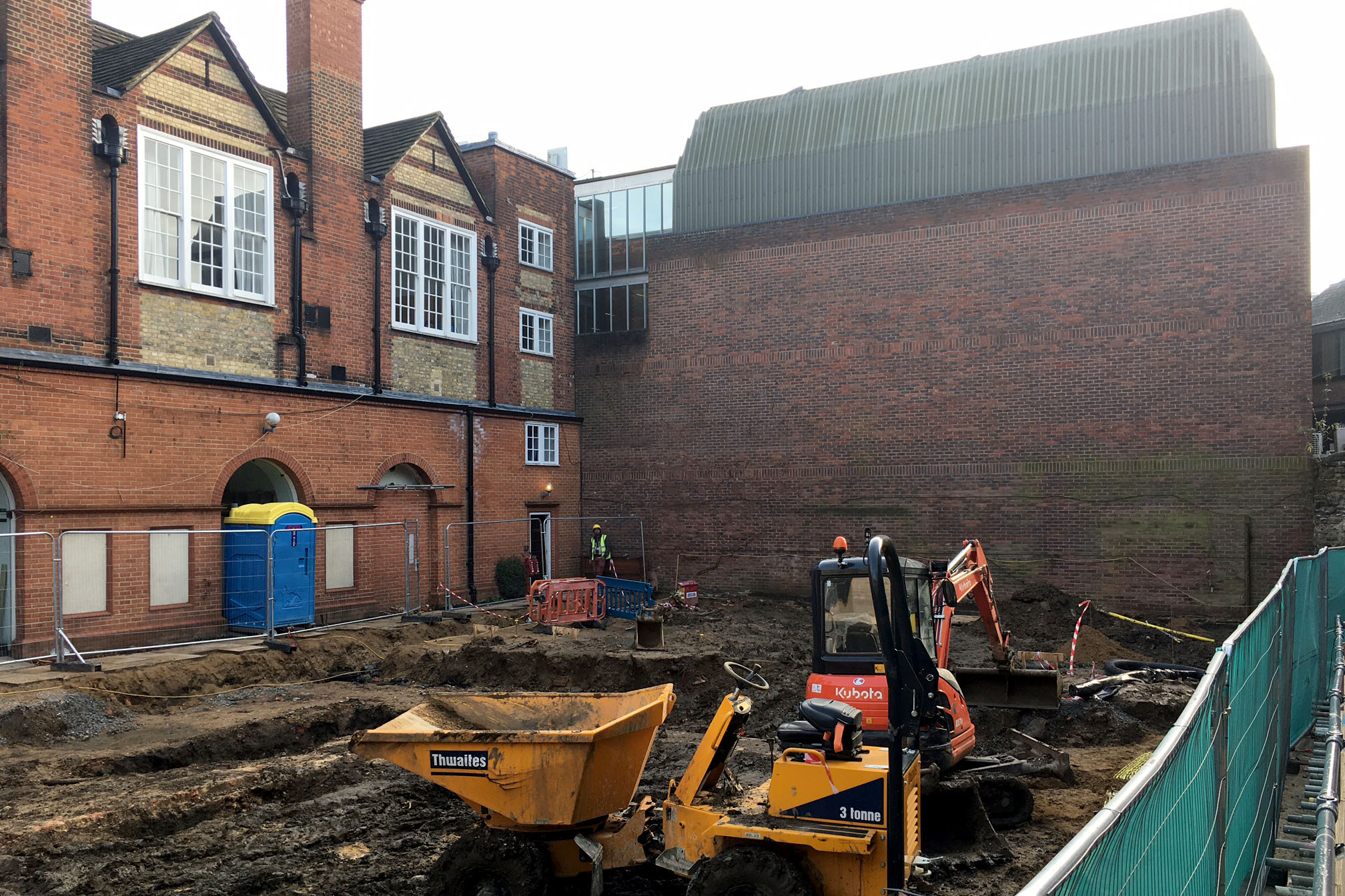 Construction work has started onsite at St. Peter's College, Oxford ...