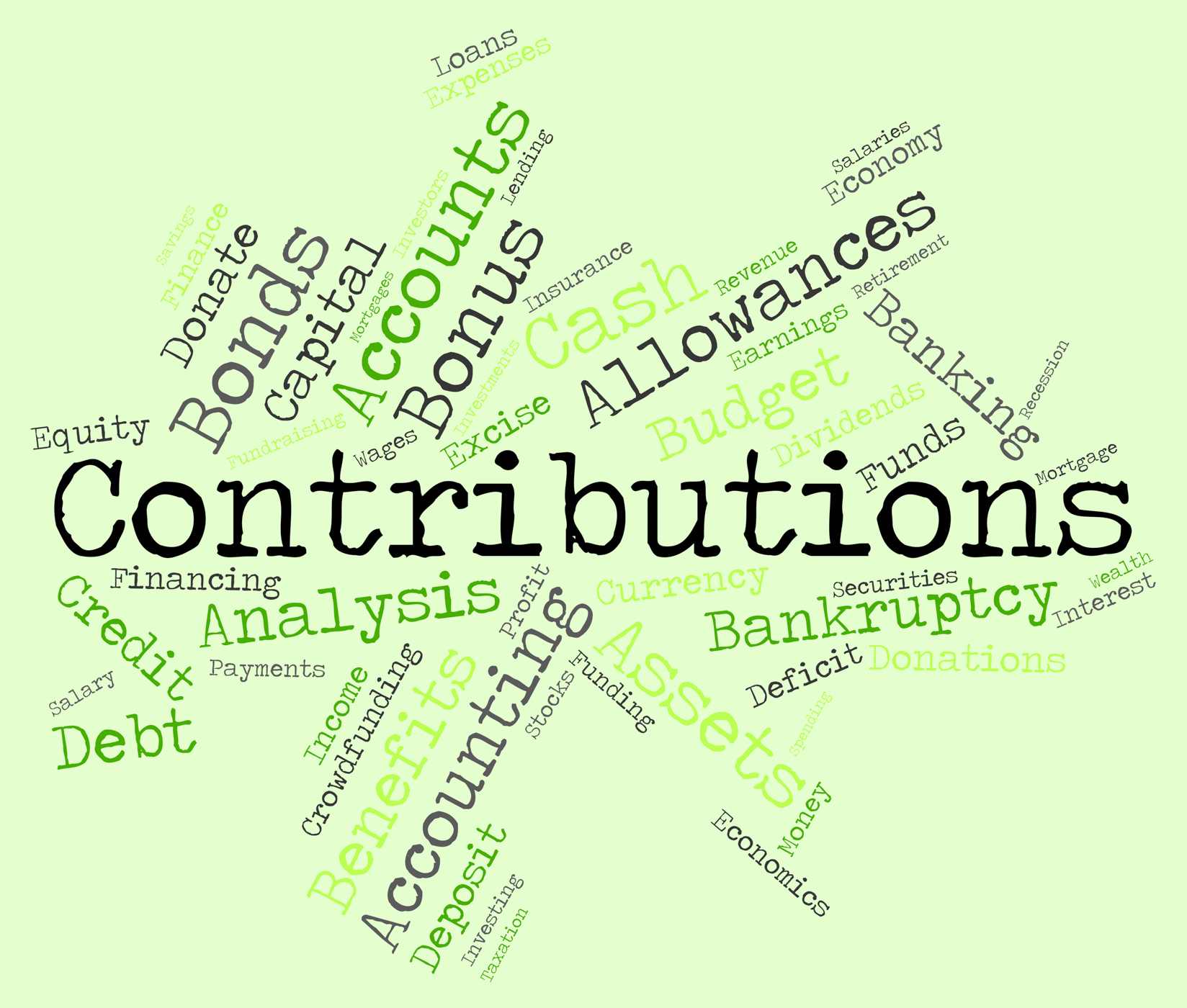 Contributions word indicates give volunteers and volunteer photo