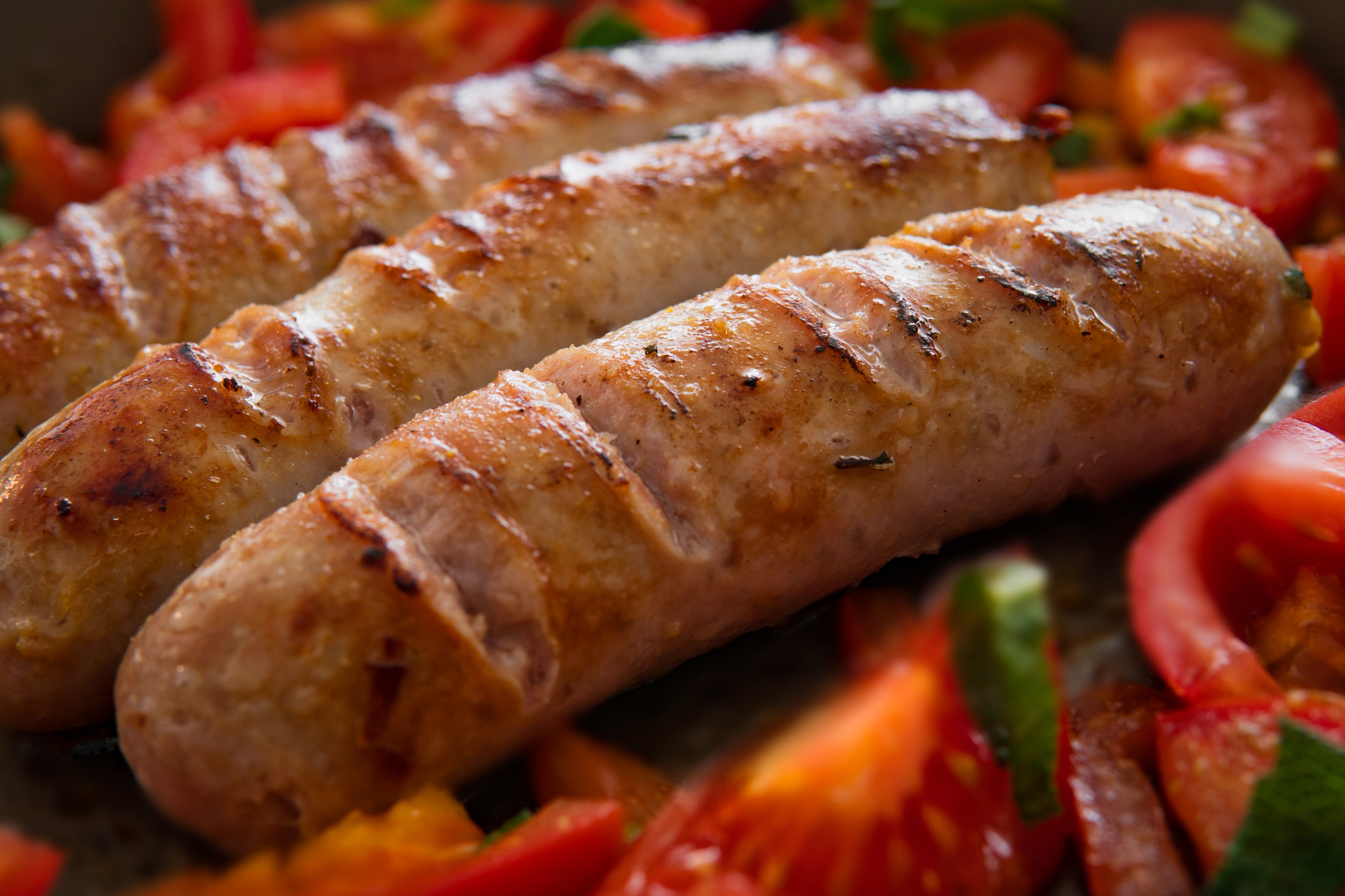 Cooked sausage photo