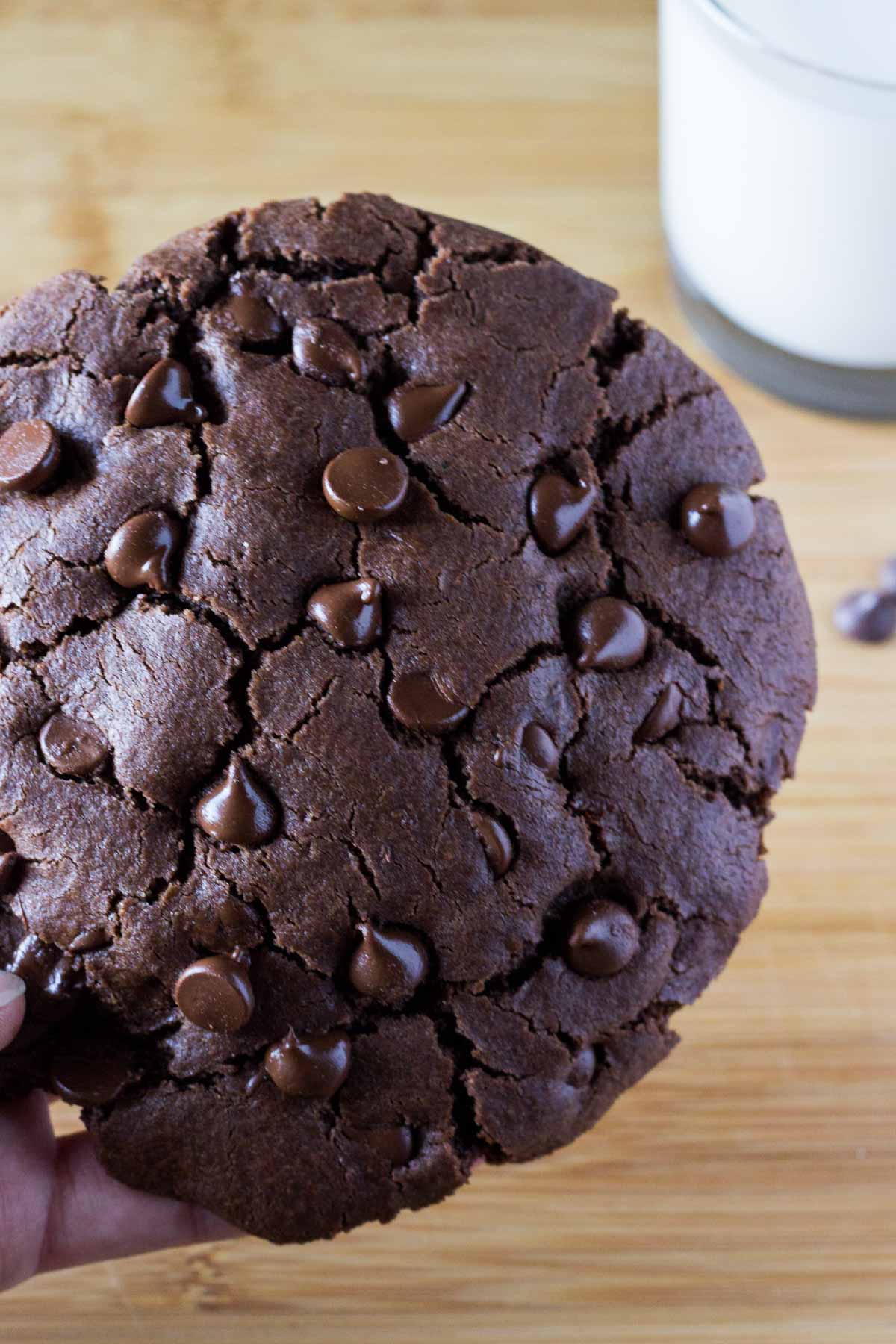 Giant Double Chocolate Cookie for One - Just so Tasty