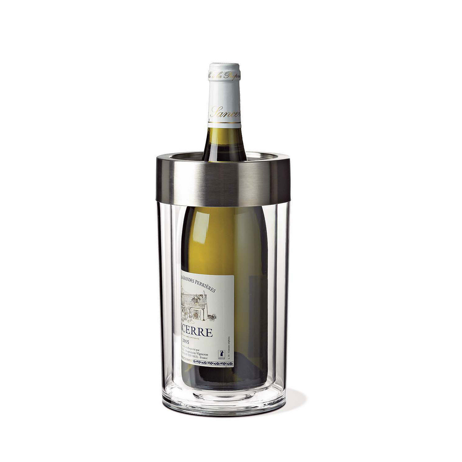 Double-Wall Iceless Wine Bottle Chiller - Wine Enthusiast