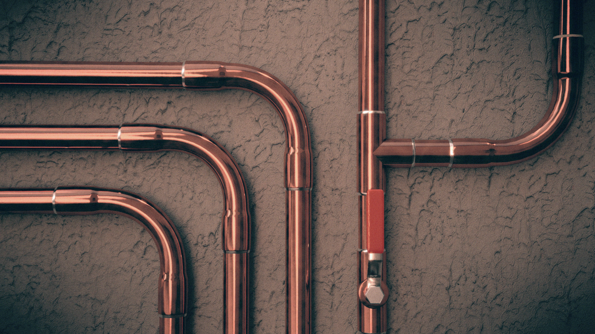 Some Copper Piping : Cinema4D