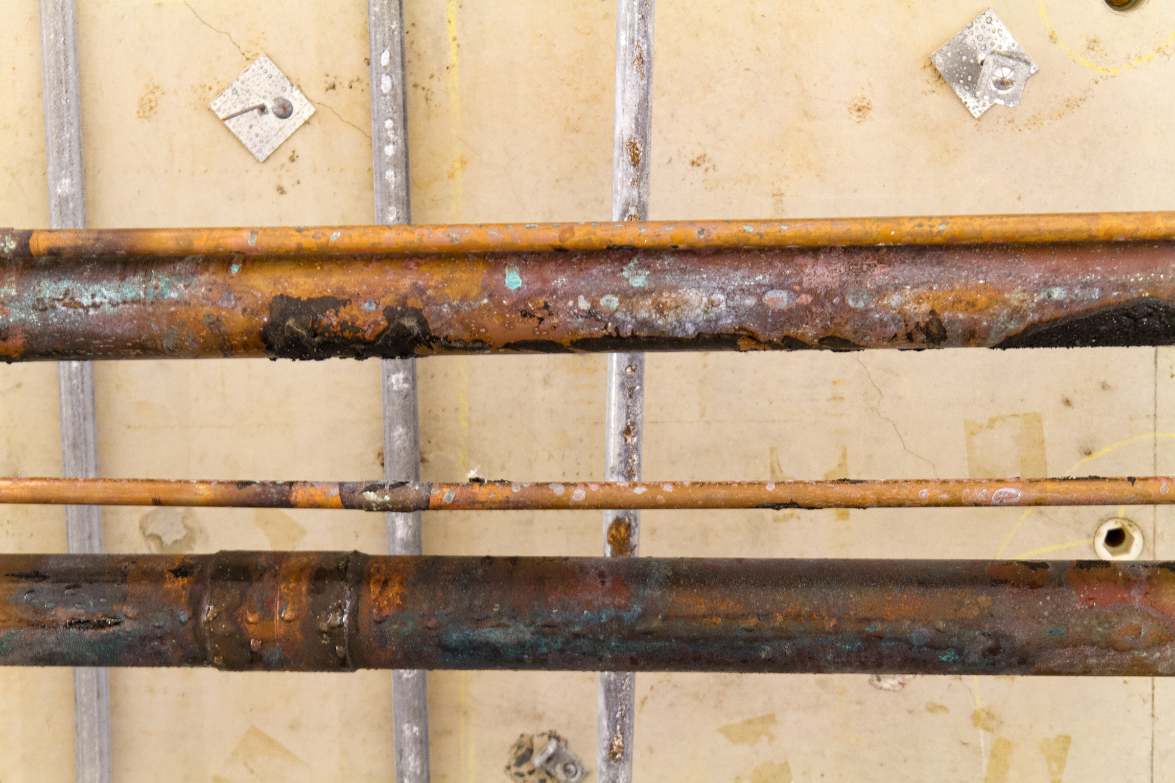 Copper piping, Abstract, Old, Tube, Soft, HQ Photo