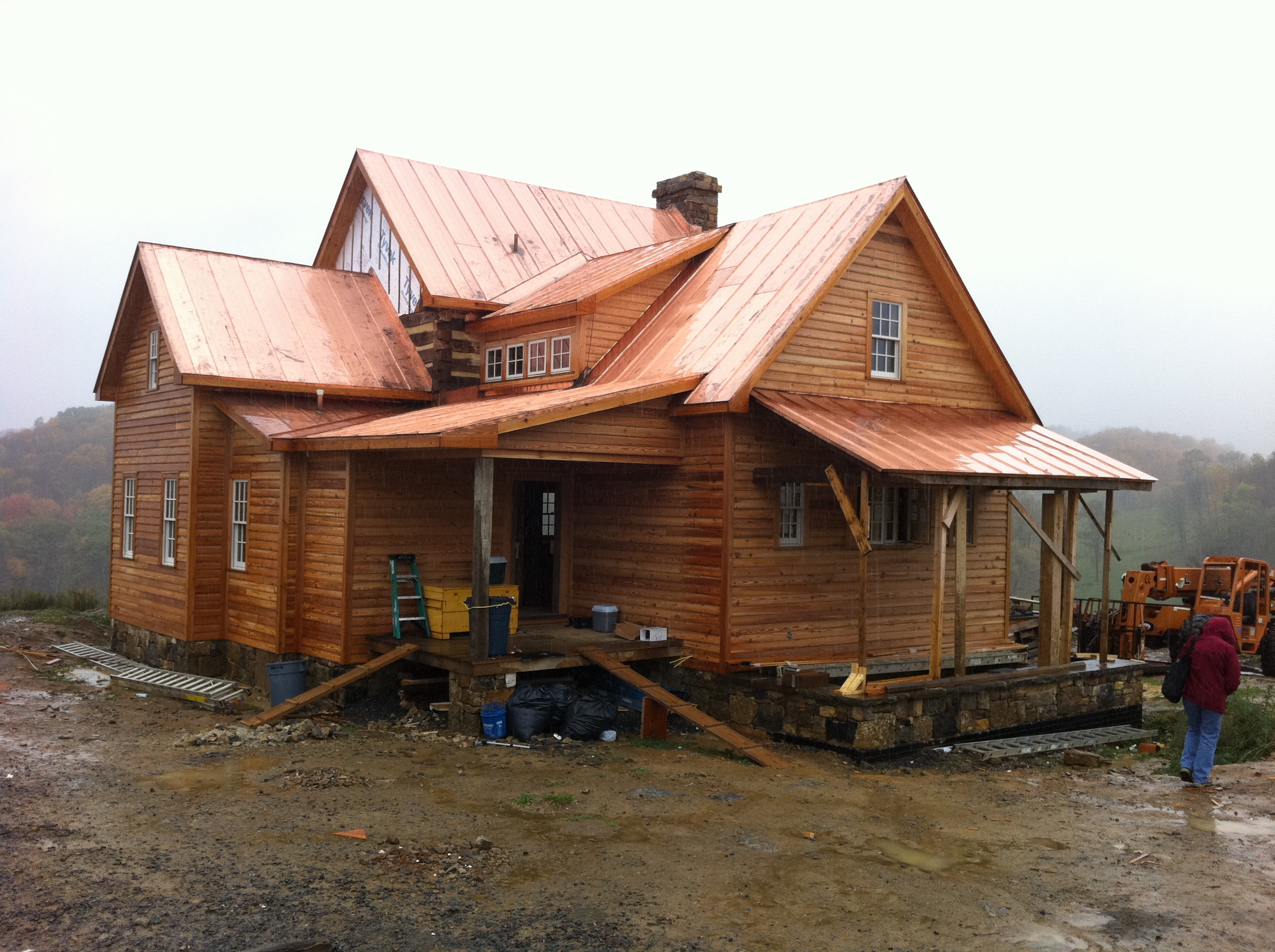 A copper roof… from shiny to green | Handmade Houses... with Noah ...