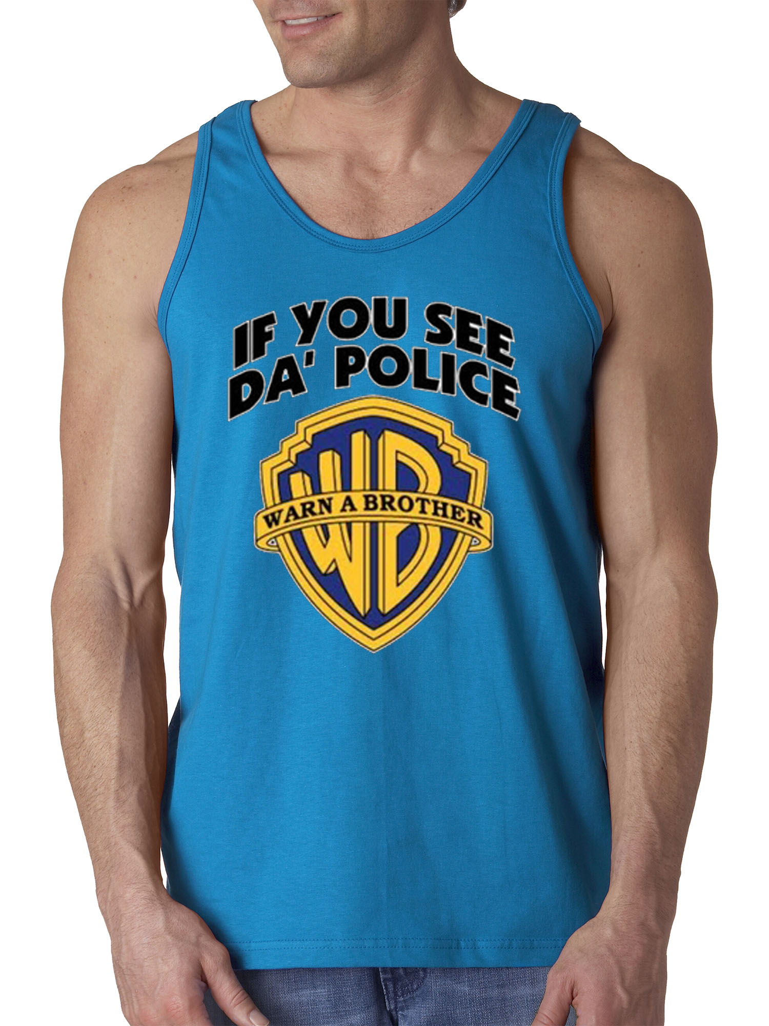 New Way 131 - Men's Tank-Top If You See Da Police Warn A Brother WB ...