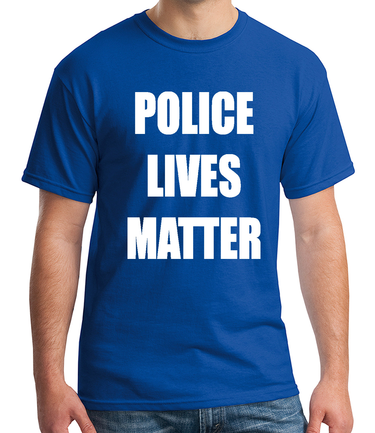 Cops Officer Lives Matter Adult's T-shirt US Police Support Tee for ...