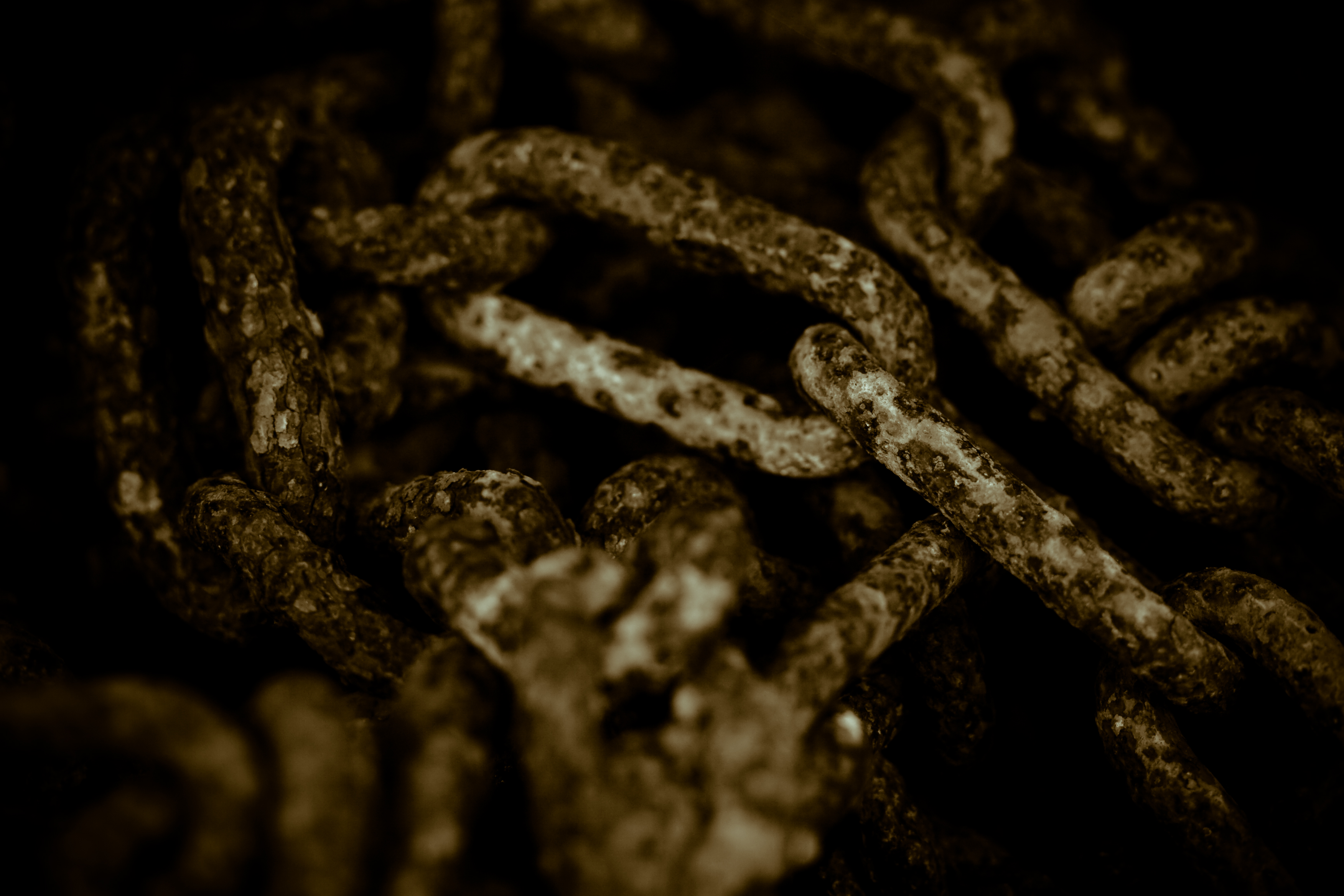 Corroded chain texture photo