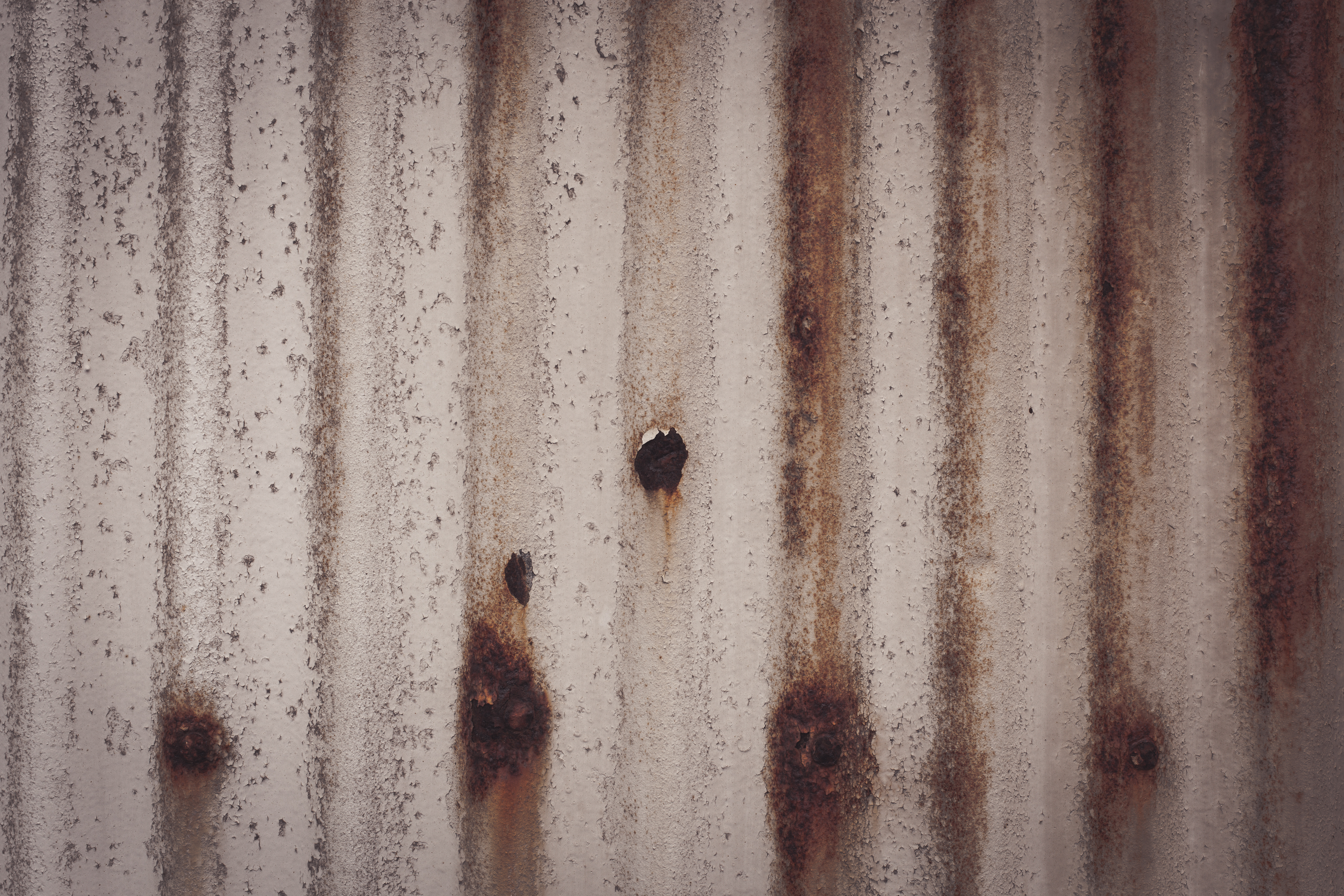 Corroded corrugated metal texture photo