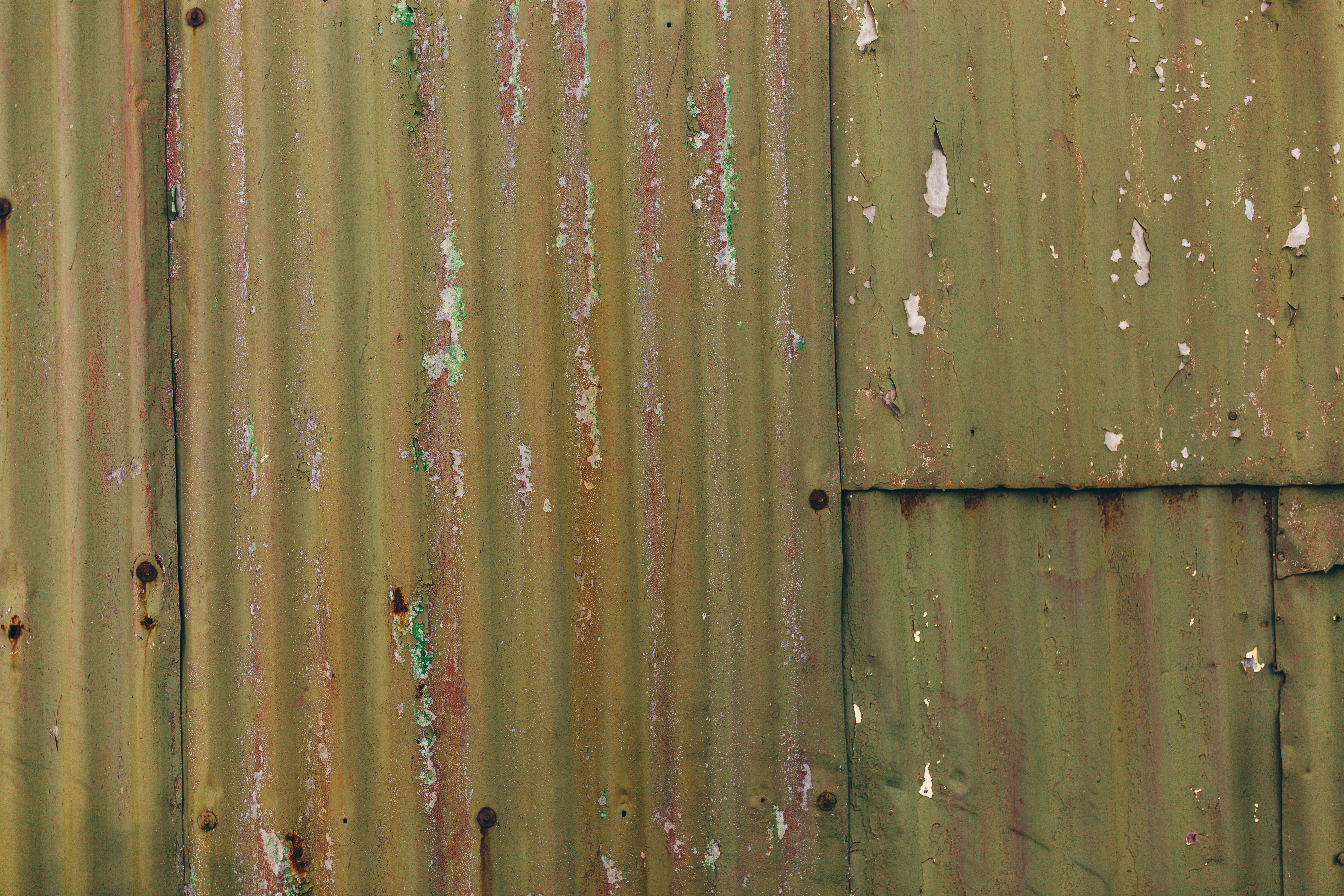 Corrugated metal background photo