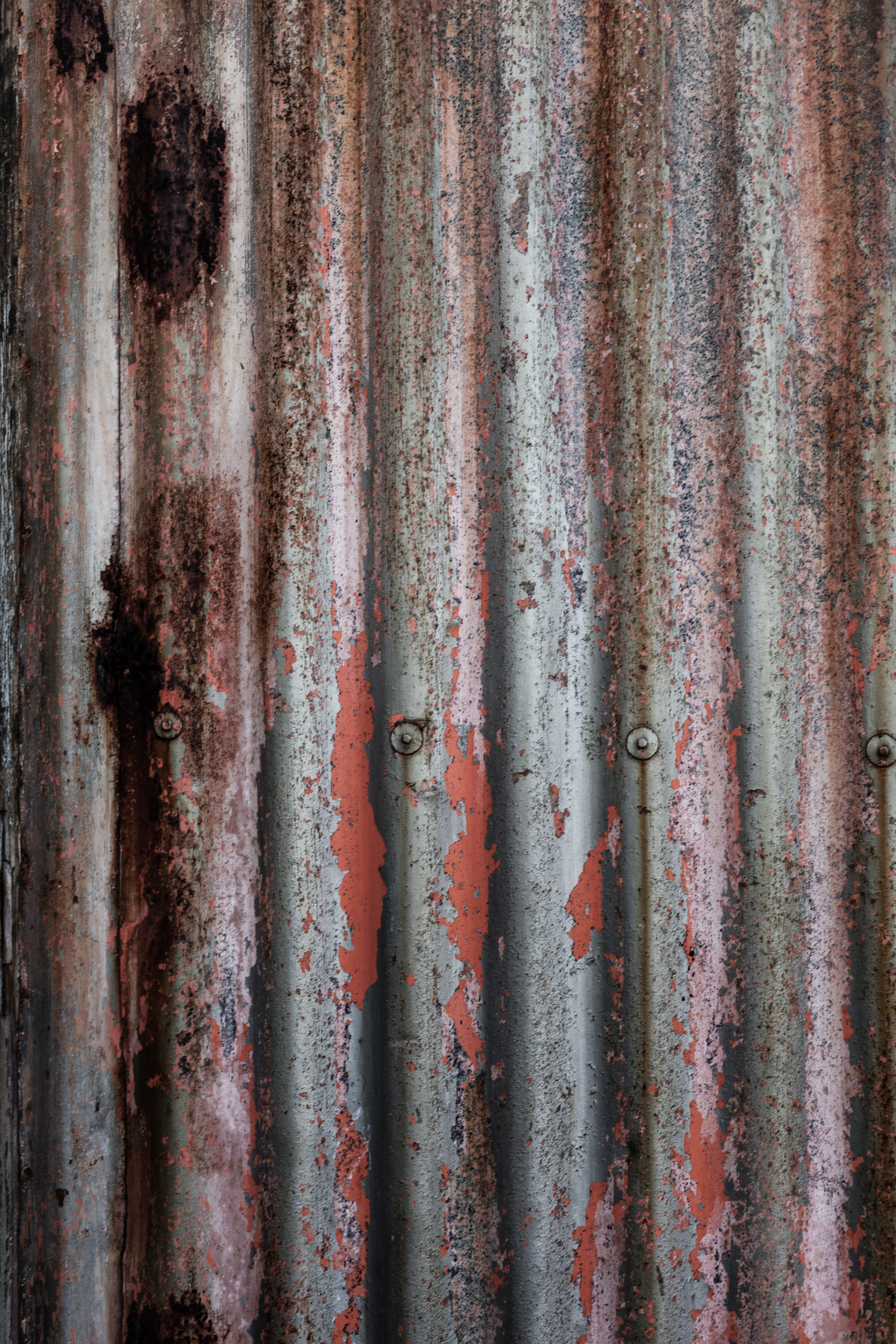 Corrugated metal texture photo