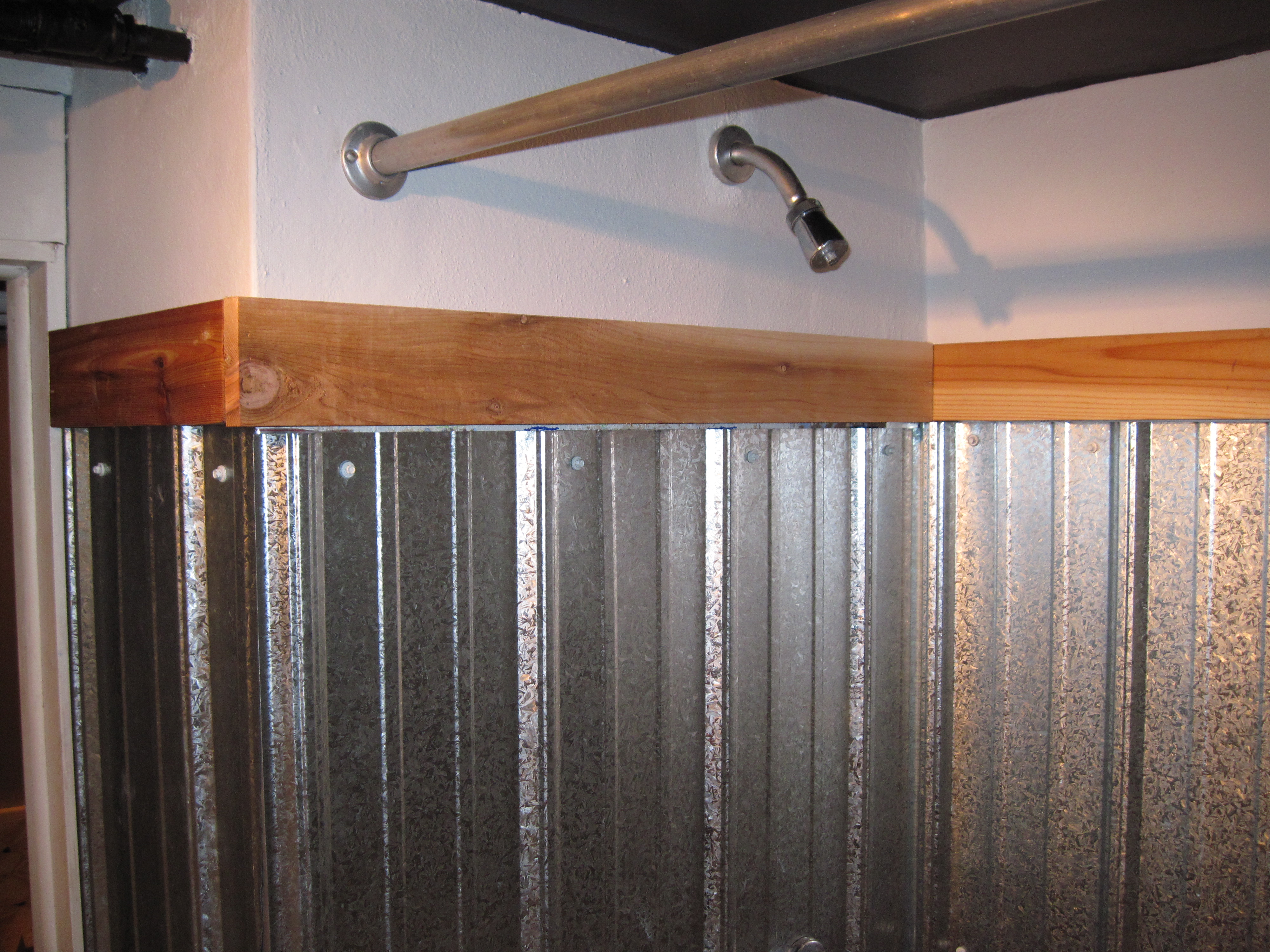 Galvanized Shower Surround: A Complete How-To | Bungalow Bungahigh