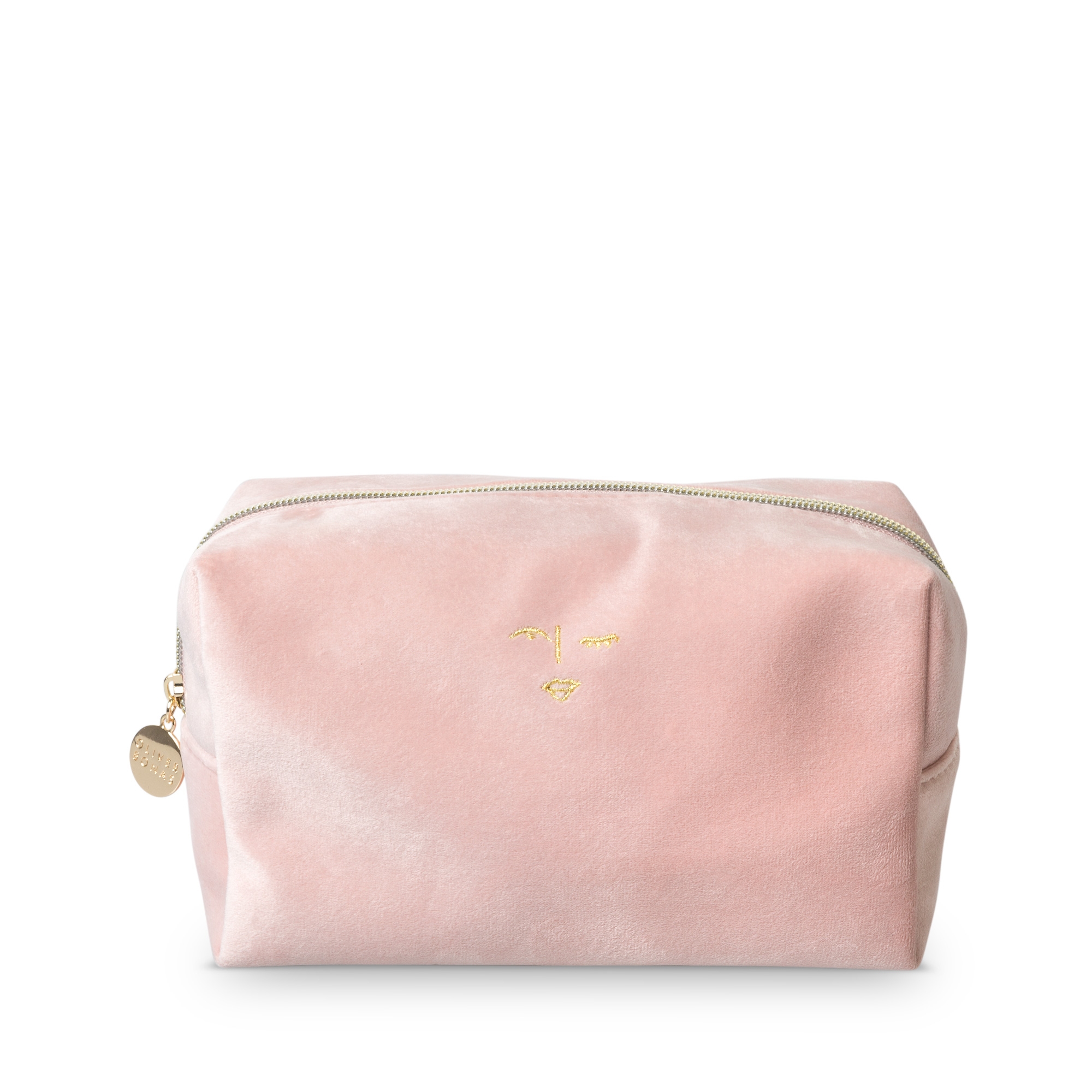 Pink Velvet Cosmetic Bag | Oliver Bonas