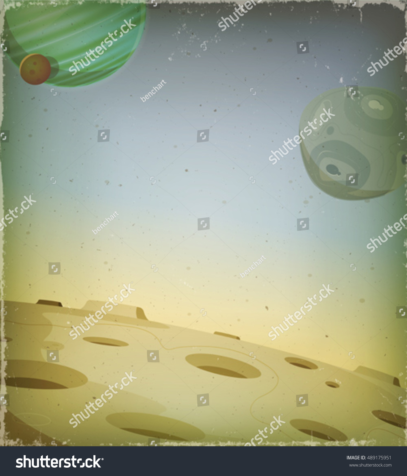 Scifi Grunge Alien Planet Background illustration Stock Photo (Photo ...