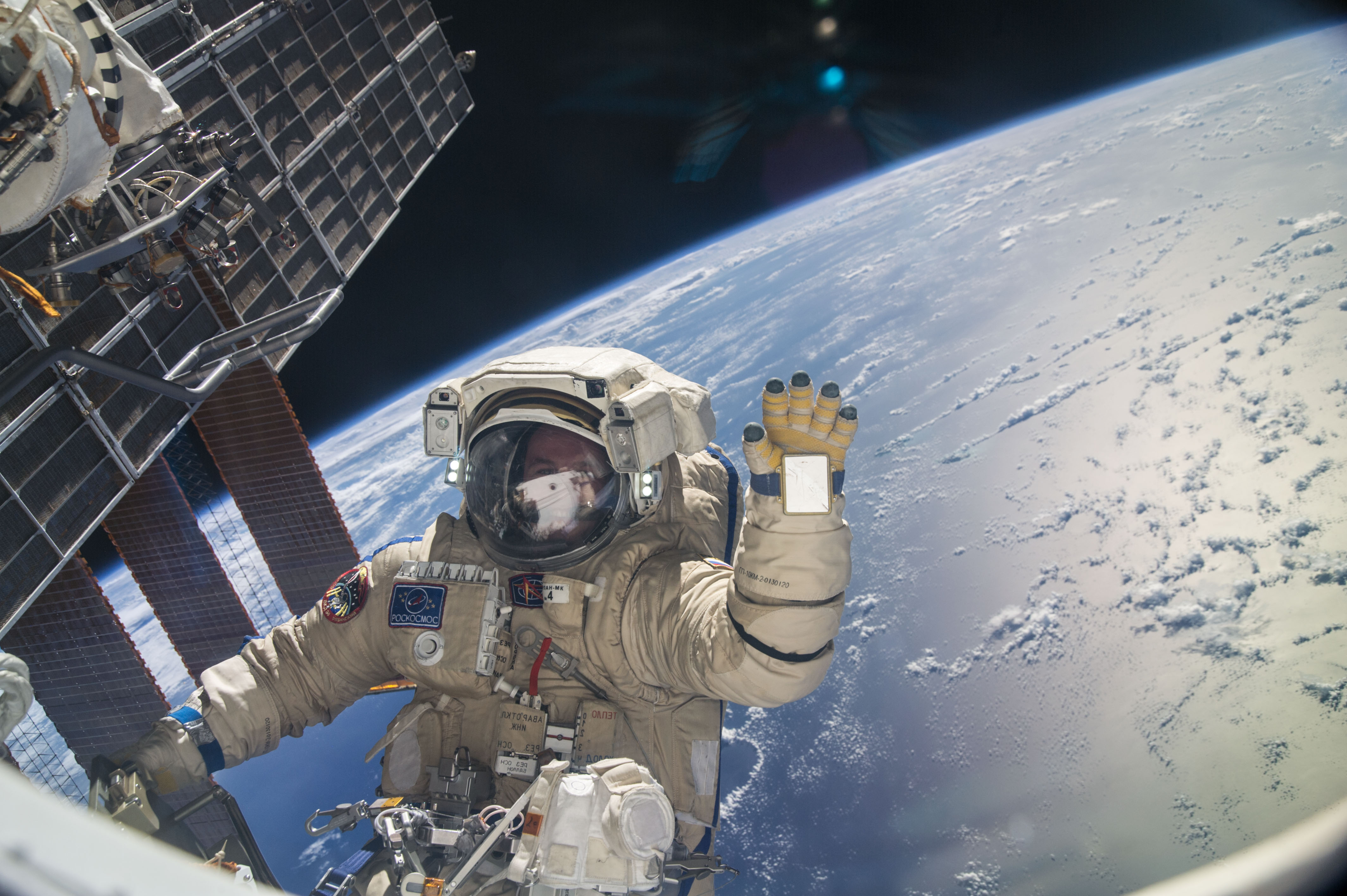 Cosmonaut Sergey Ryazanskiy Conducts Spacewalk | NASA