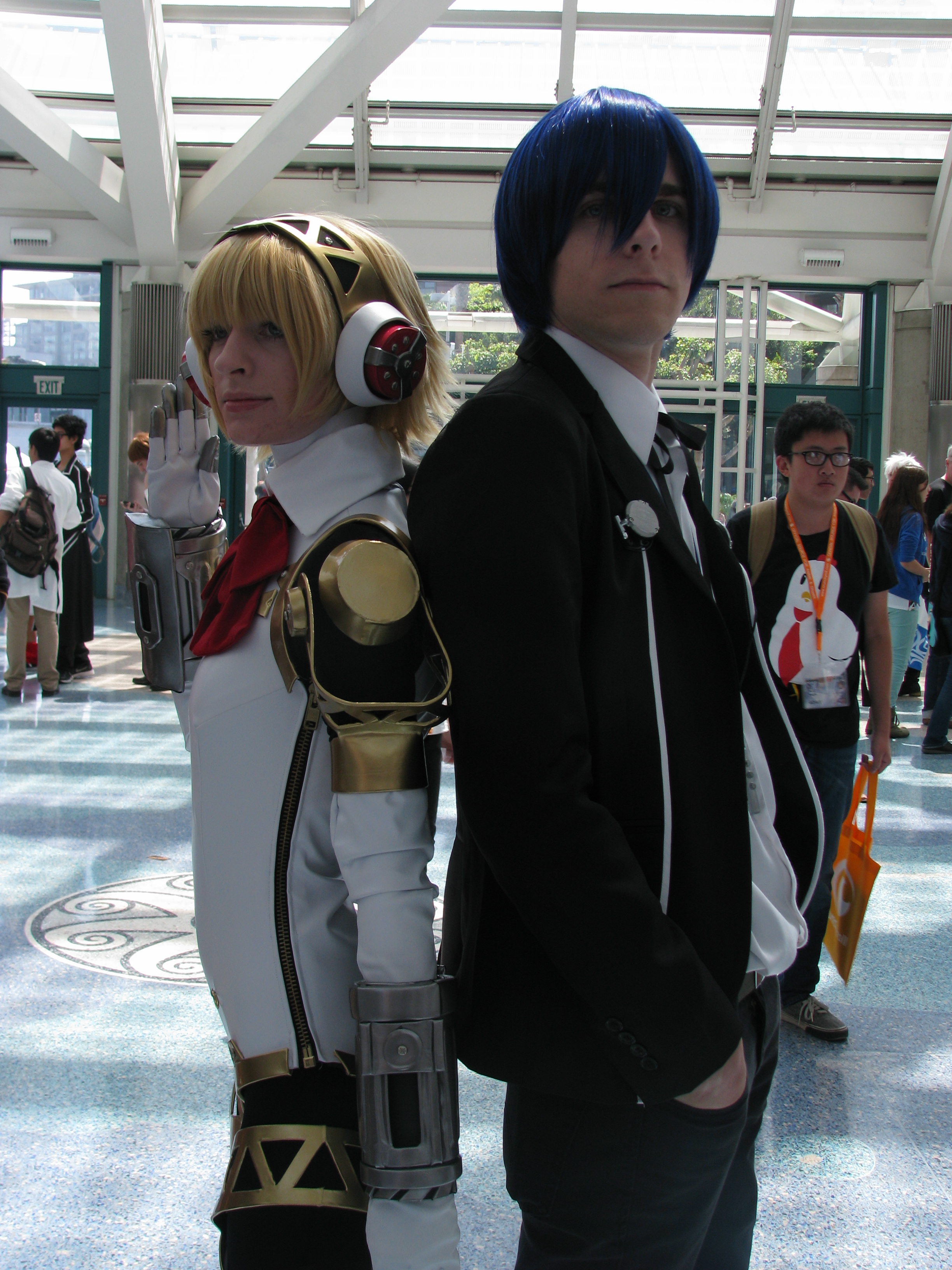 File:Persona 3 Aigis and Protagonist cosplay at Anime Expo 2014.jpg ...