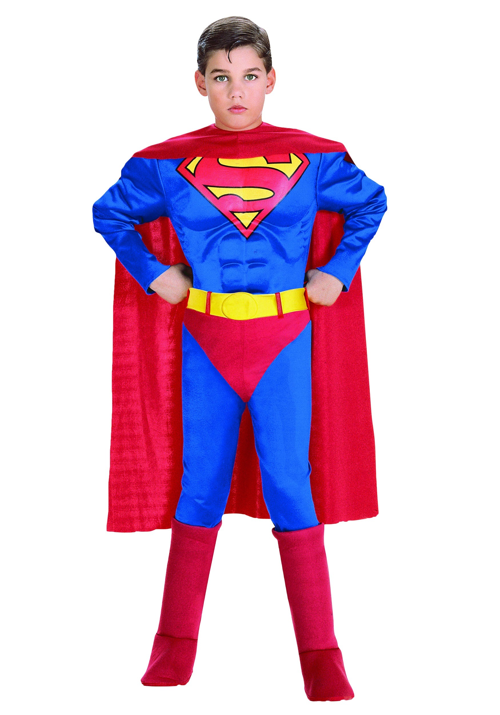 Childrens Deluxe Muscle Superman Costume - Kids Superman Costumes
