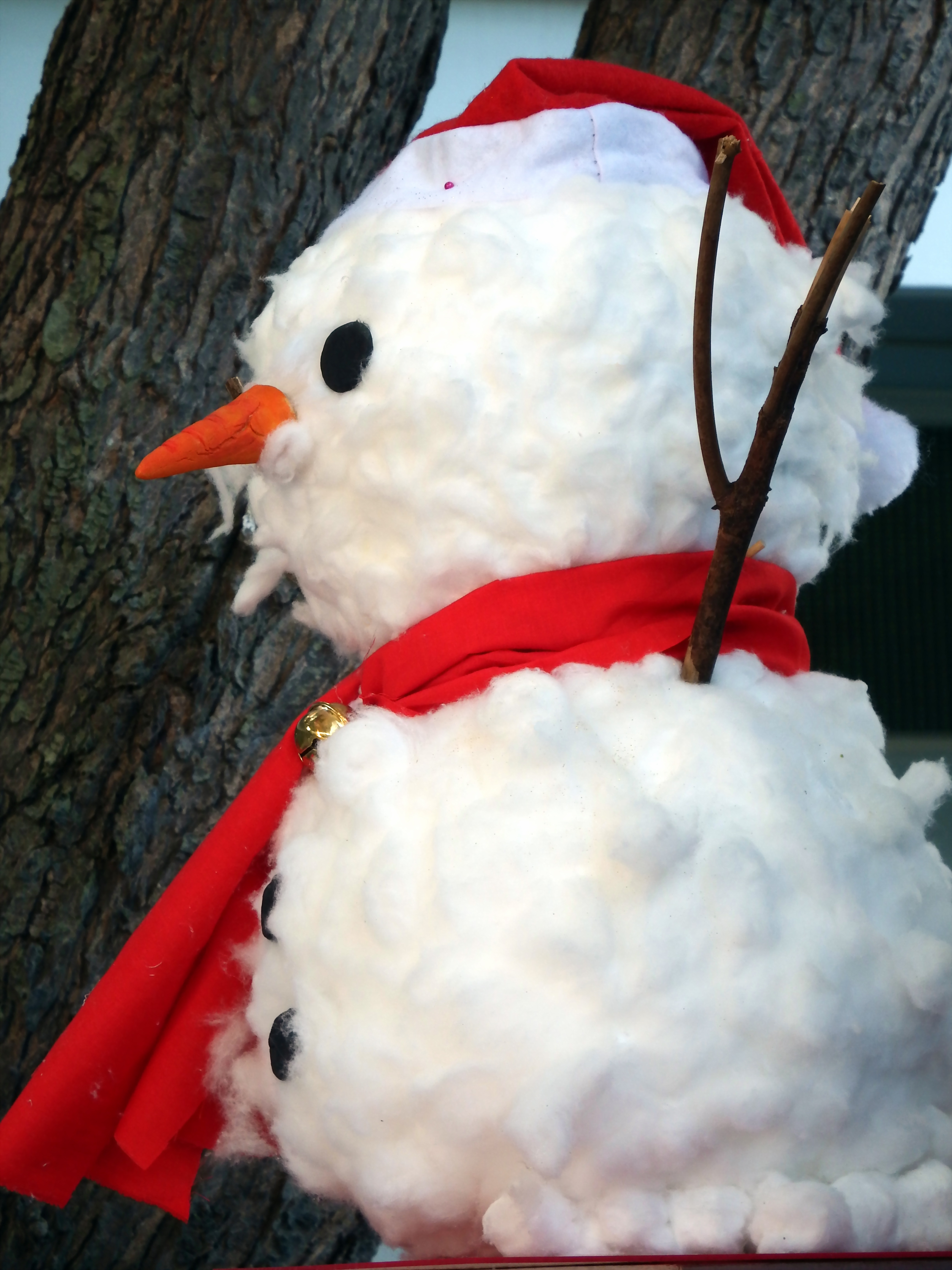 Cotton wool craft snowman photo