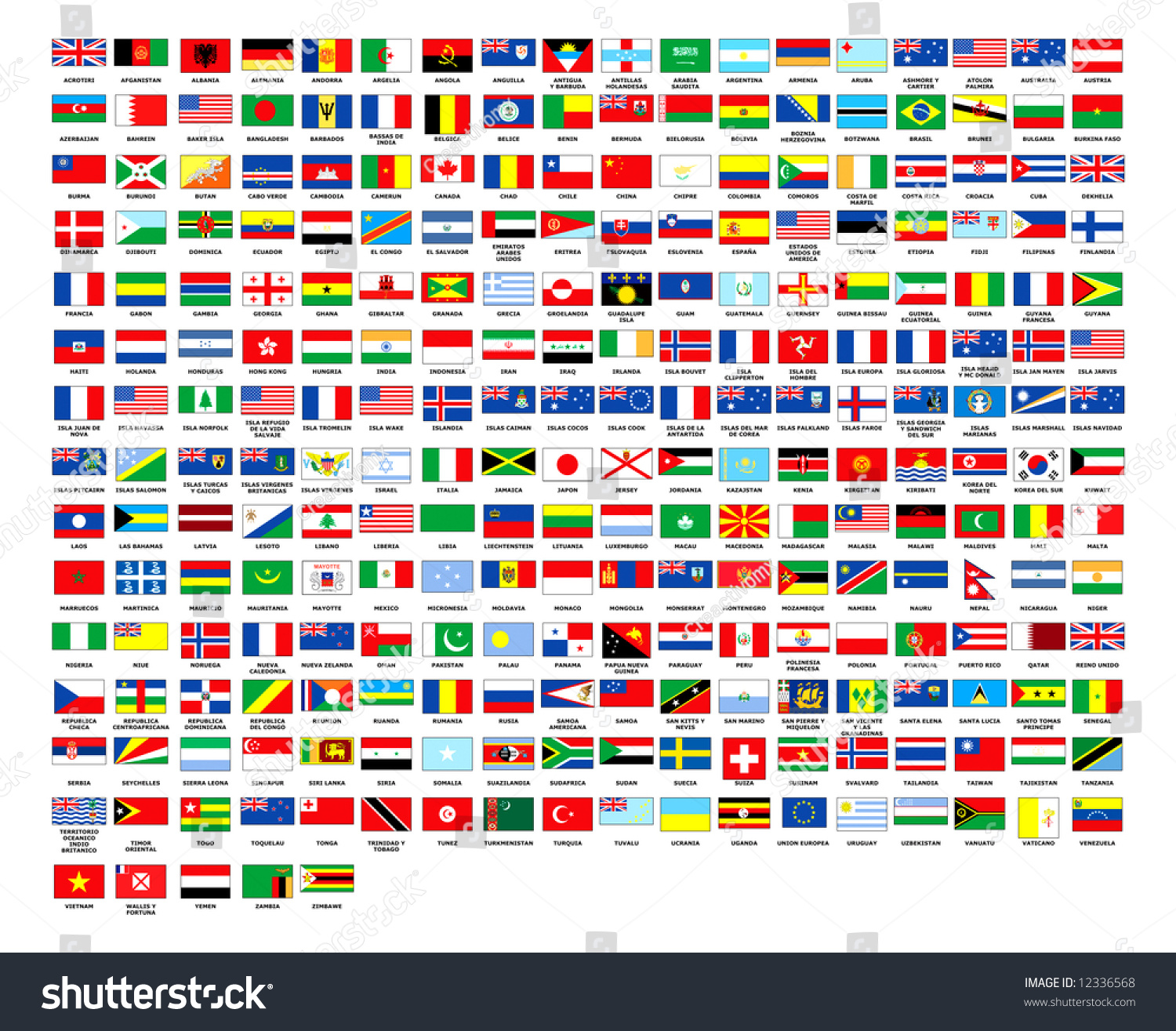 Countries In Alphabetical Order With Flags | Emaps World