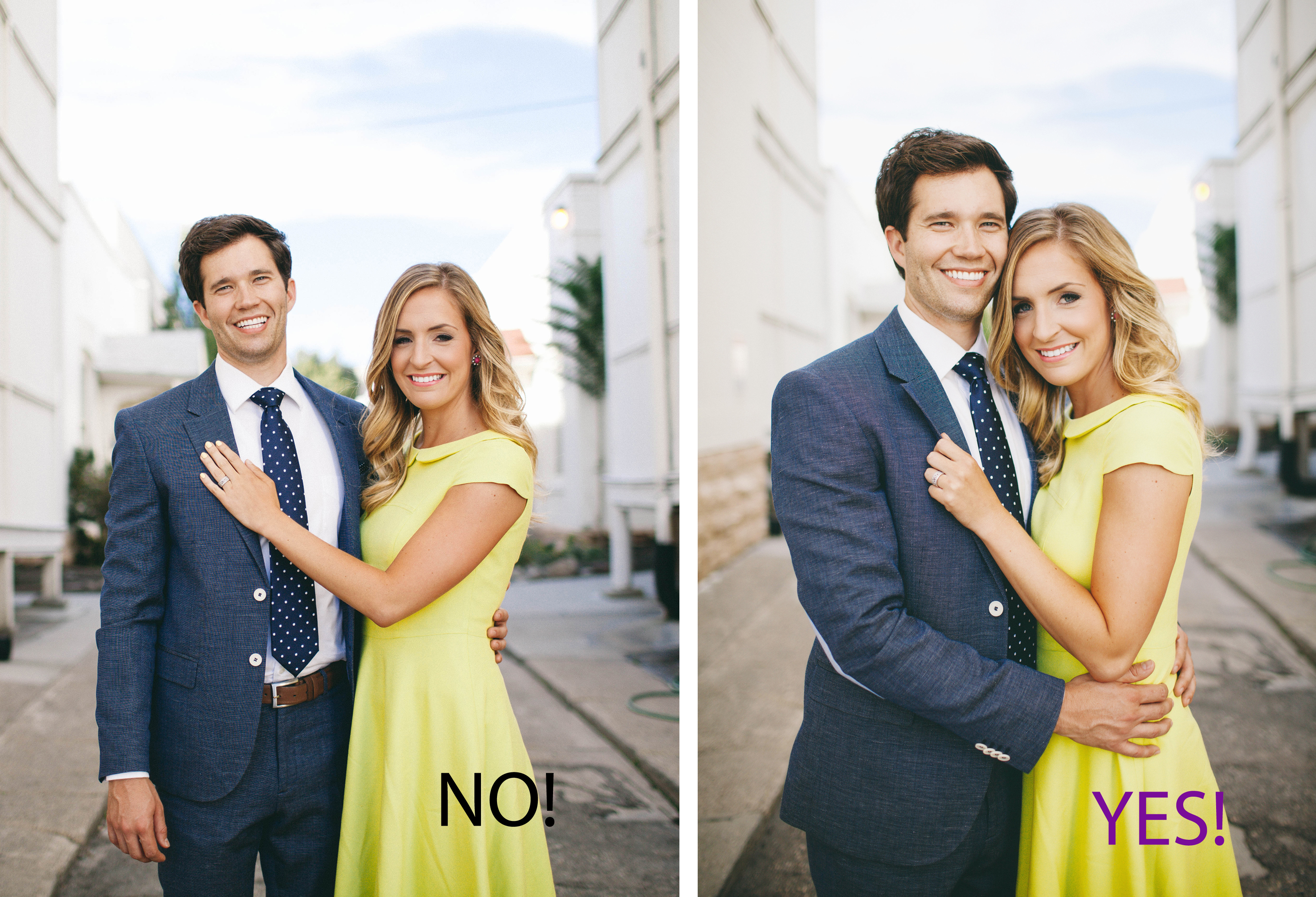 Do's & Don'ts for Couples Photos | Twin Tested