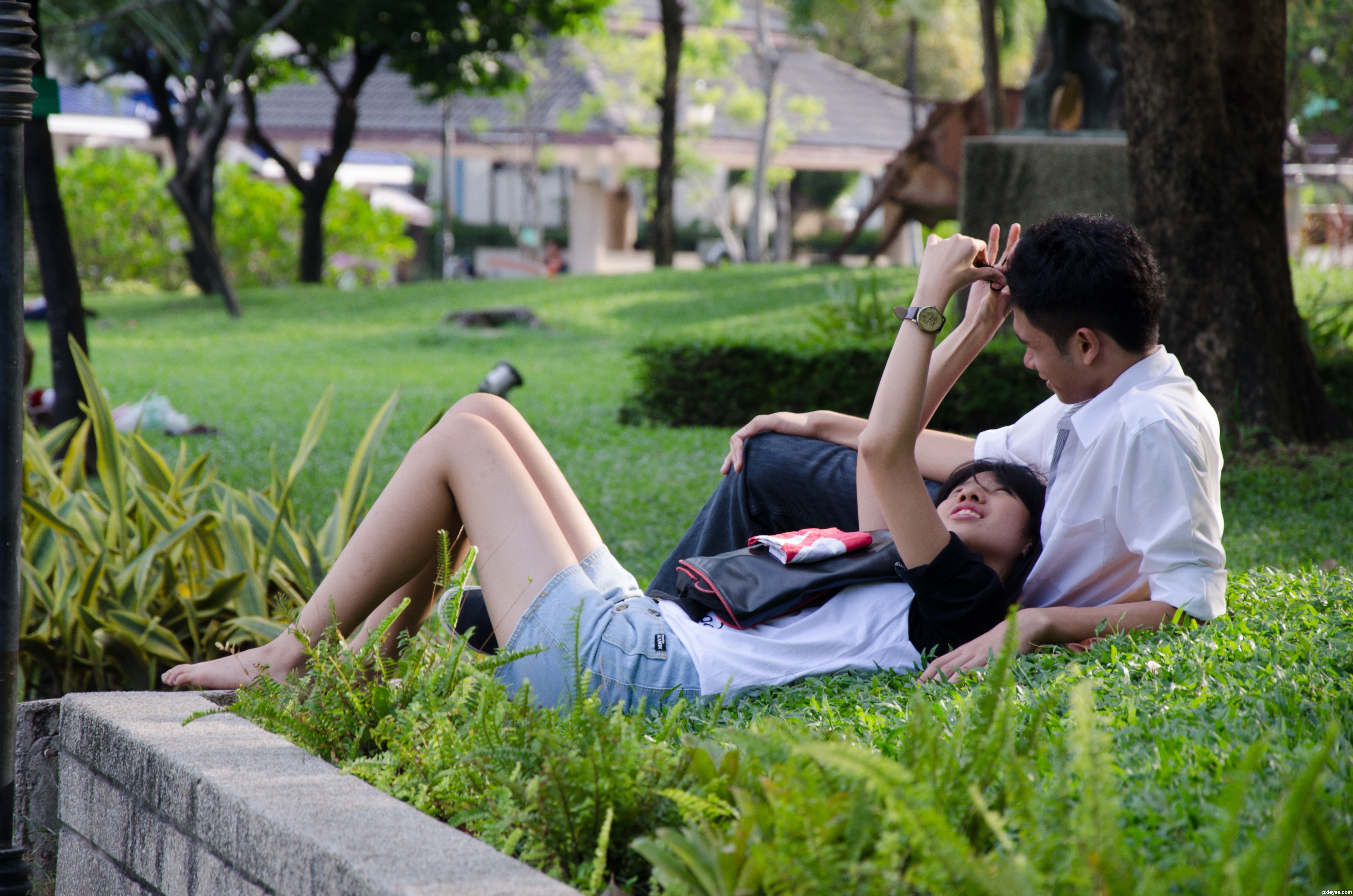 Couple at the park picture, by jelguoce for: two friends photography ...