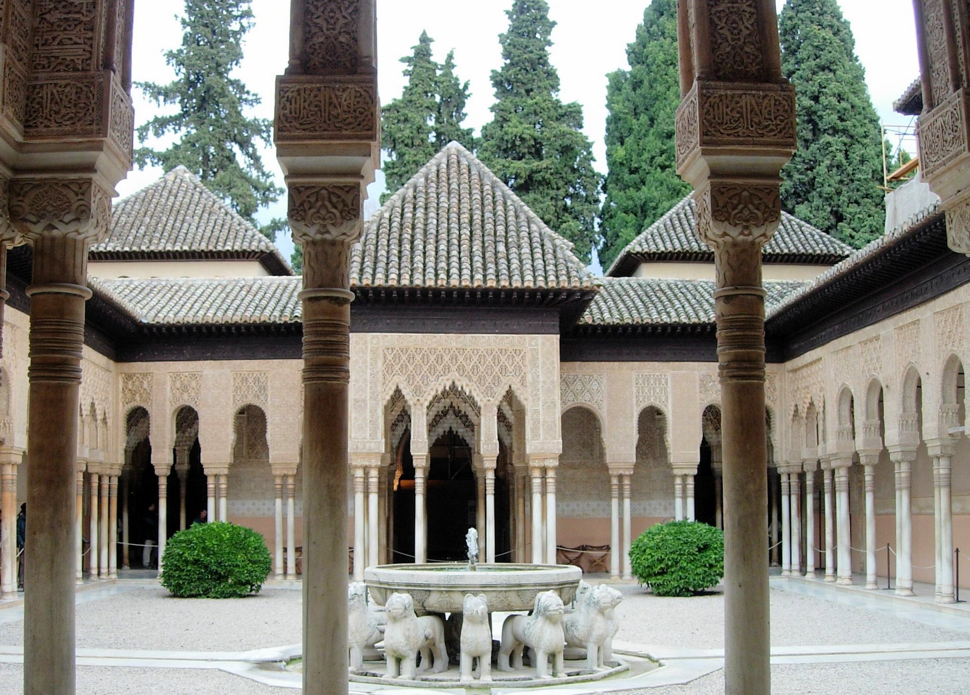 Court of the lions. alhambra de granada photo