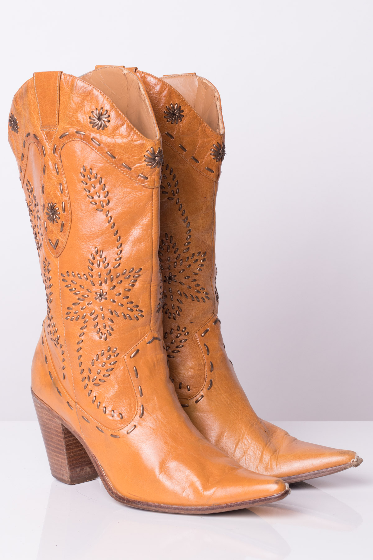 Embroidered Tall Cowboy Boots - Ragstock