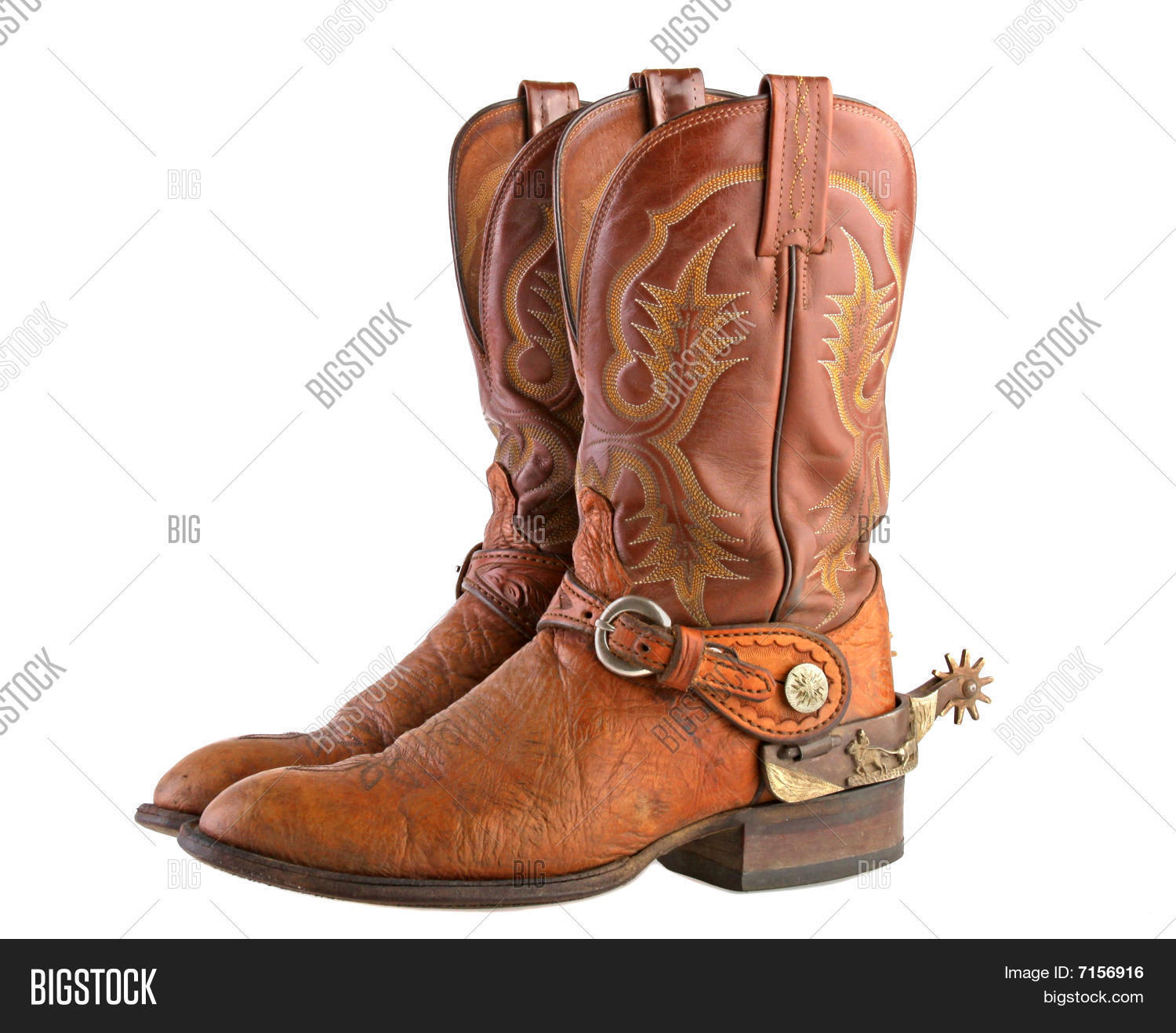 Cowboy Boots Spurs Image - cg7p156916c