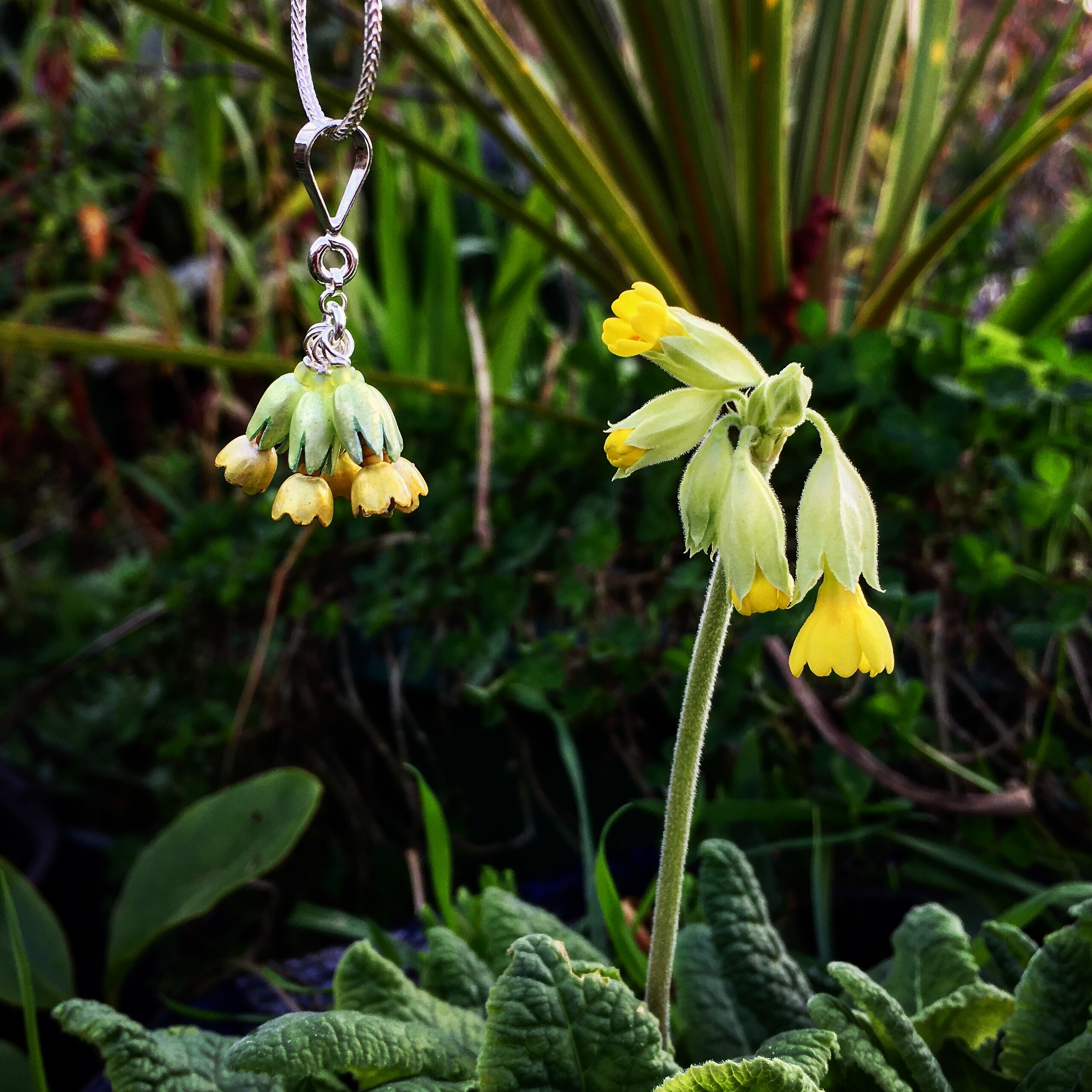 Cowslip flower pendant | Adele Stewart Maker
