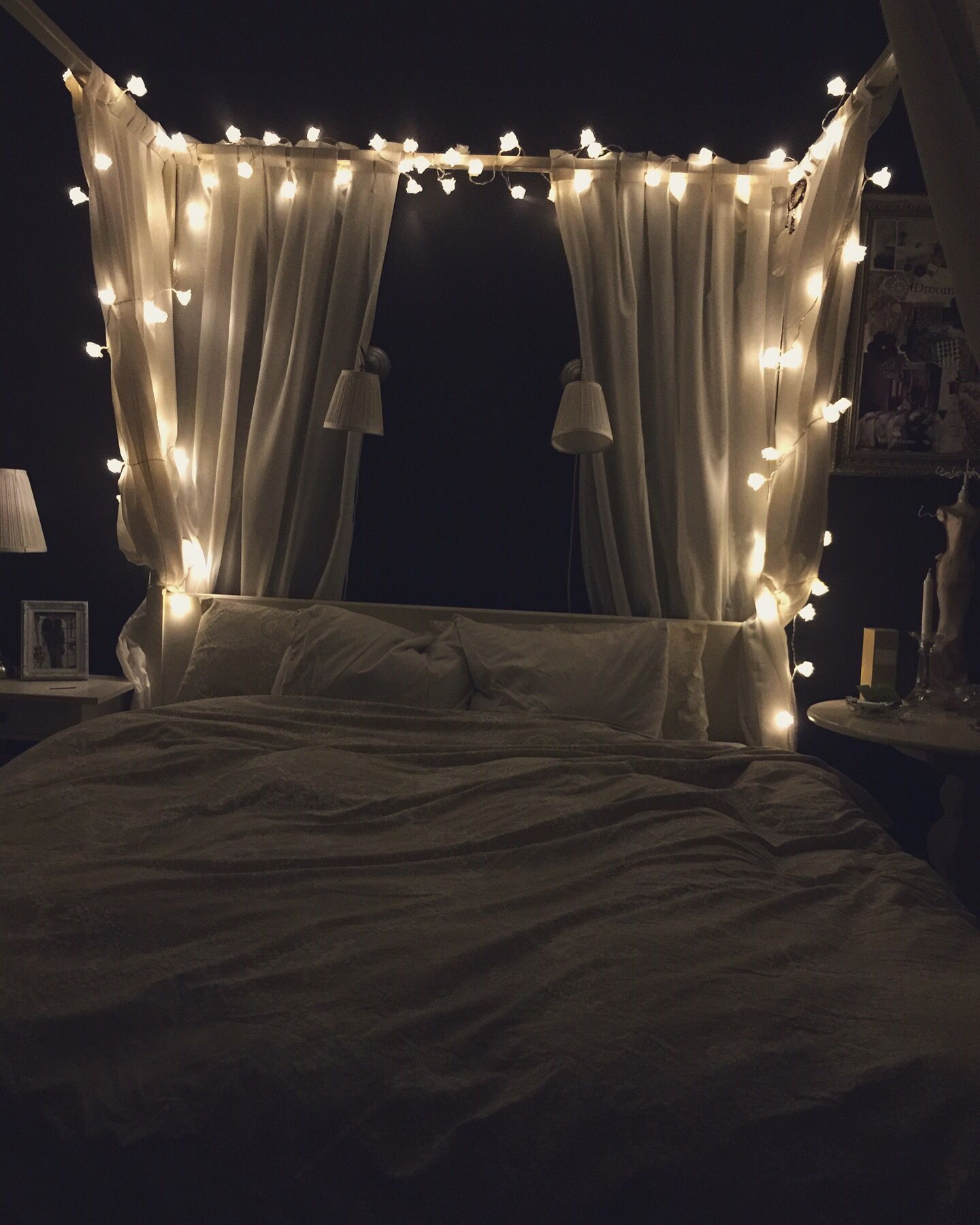 bedroom #cozy #light #goldandwhit | My Sweet Room | Pinterest ...