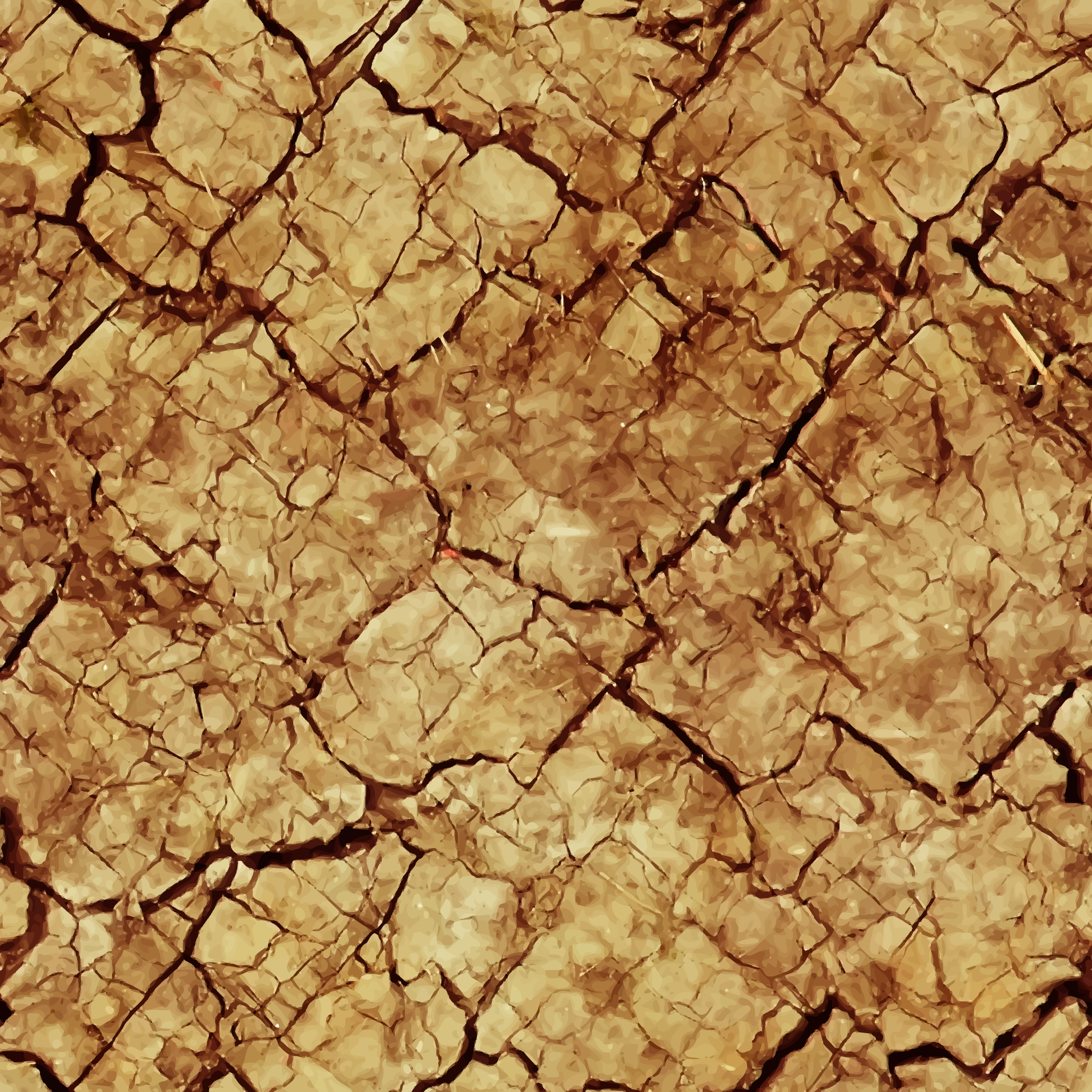 Clipart - Cracked mud 4