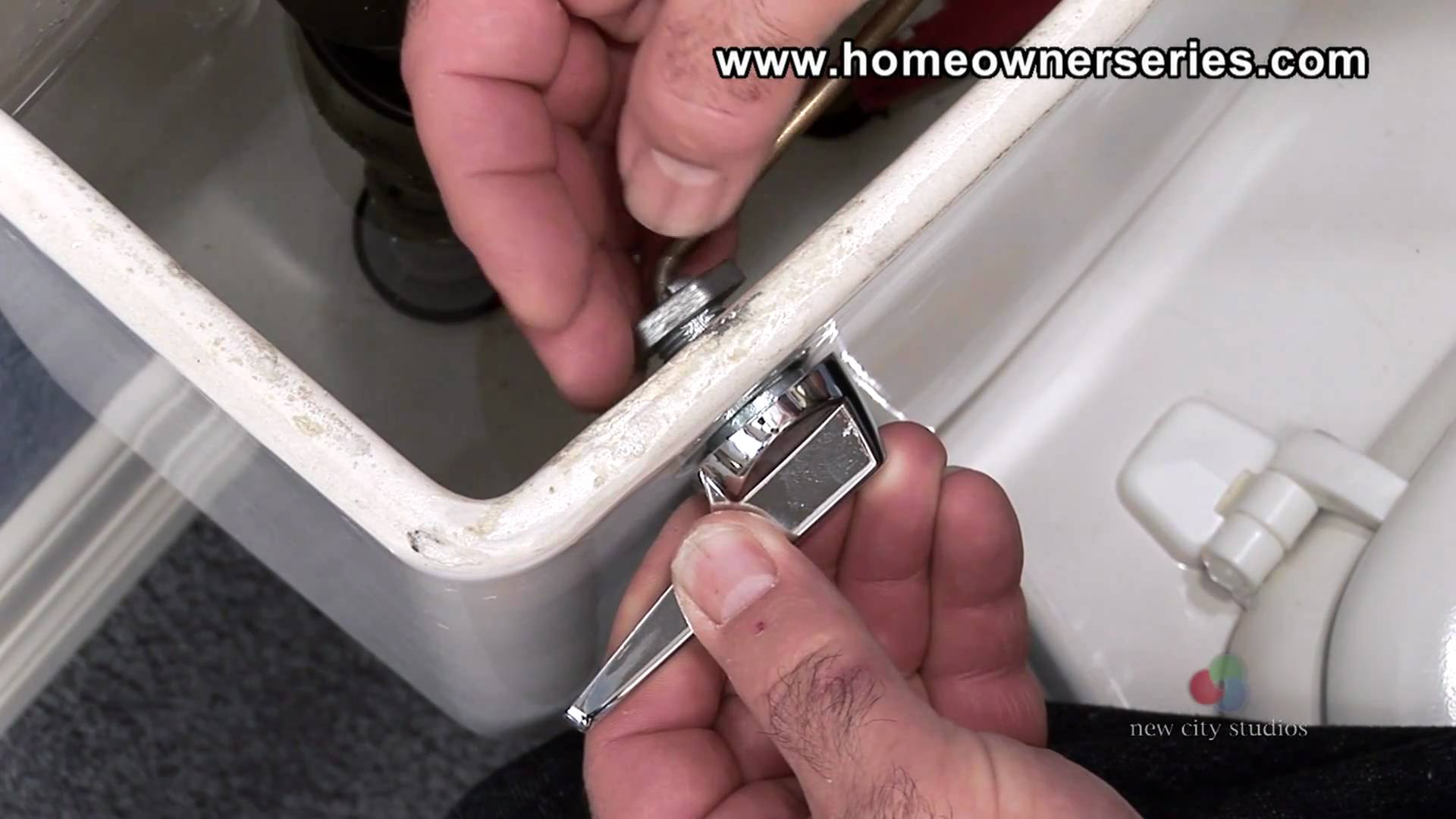 How to Fix a Toilet - Toilet Handle Replacement - YouTube