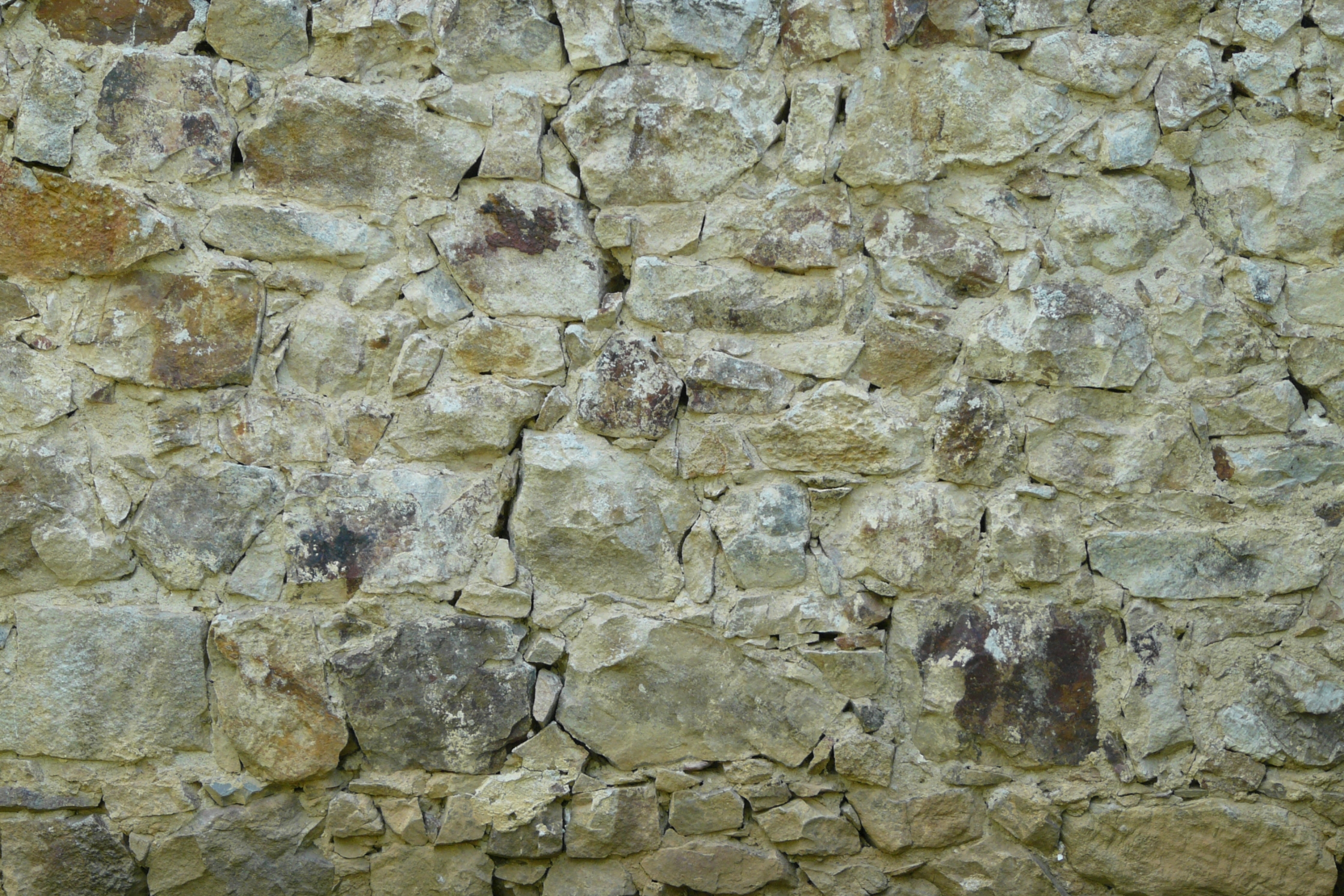 Old stone wall with crack. Texture in category Stone walls, Walls ...