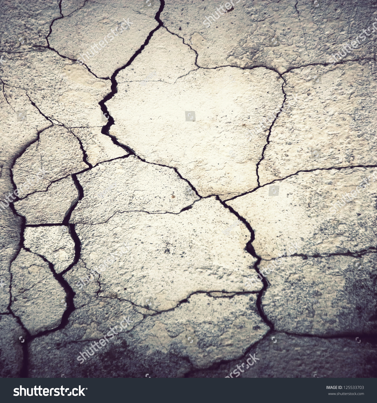 Cracked Cement Stucco Wall Grunge Background Stock Illustration ...