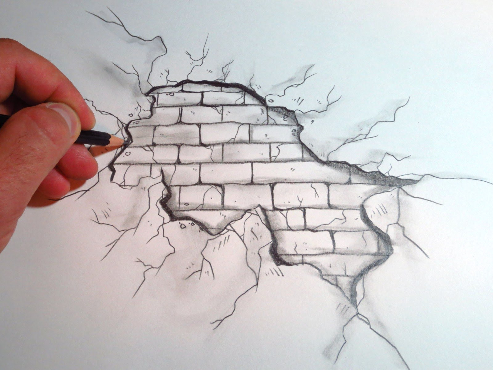 Cracked Wall Drawing at GetDrawings.com | Free for personal use ...