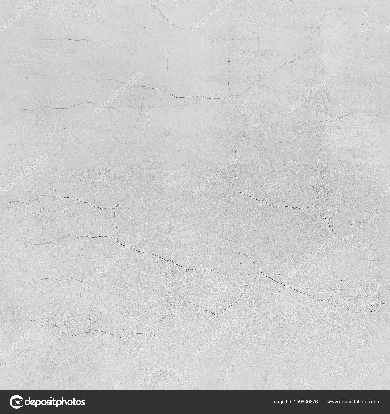 White cracked wall seamless texture. White plastered rough wall with ...