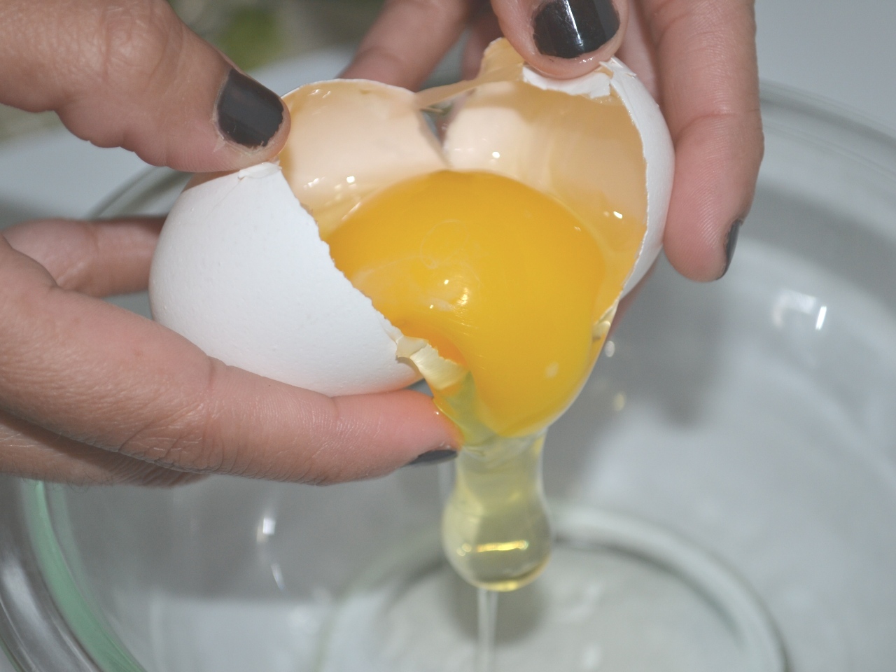 Cracking an egg photo