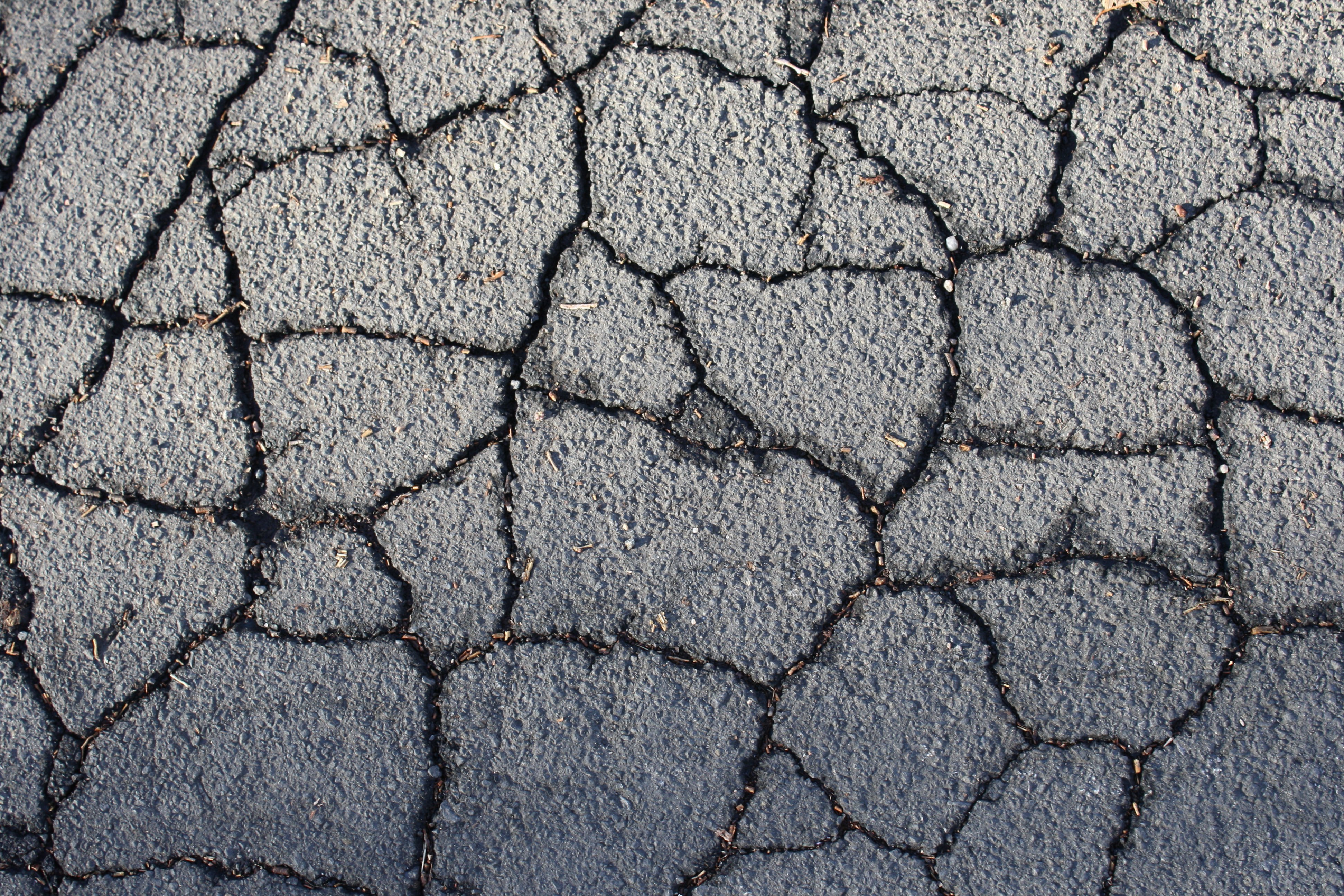 Asphalt with Lots of Cracks | Photo Texture & Background