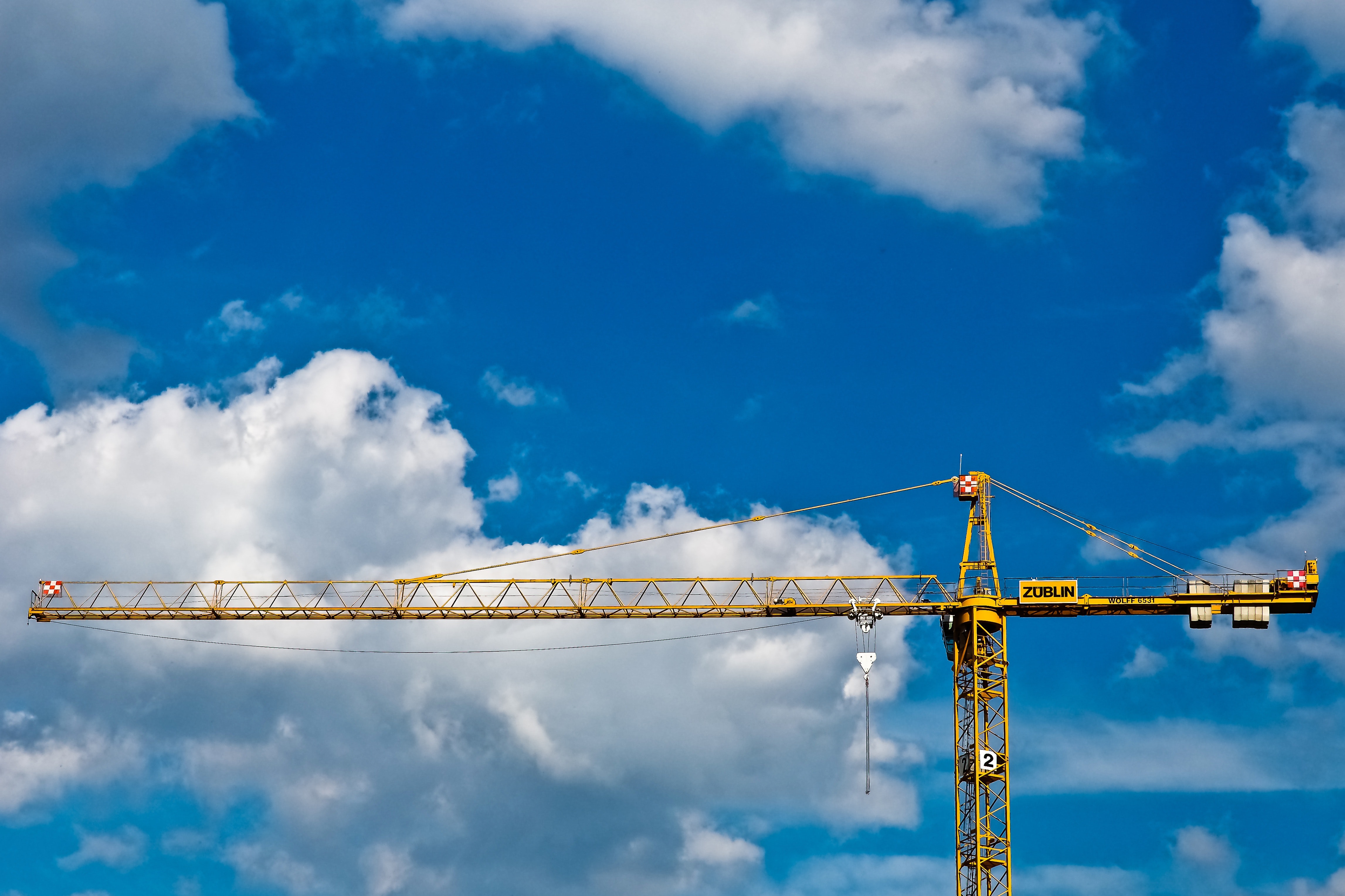 Free stock photo of blue sky, clouds, construction