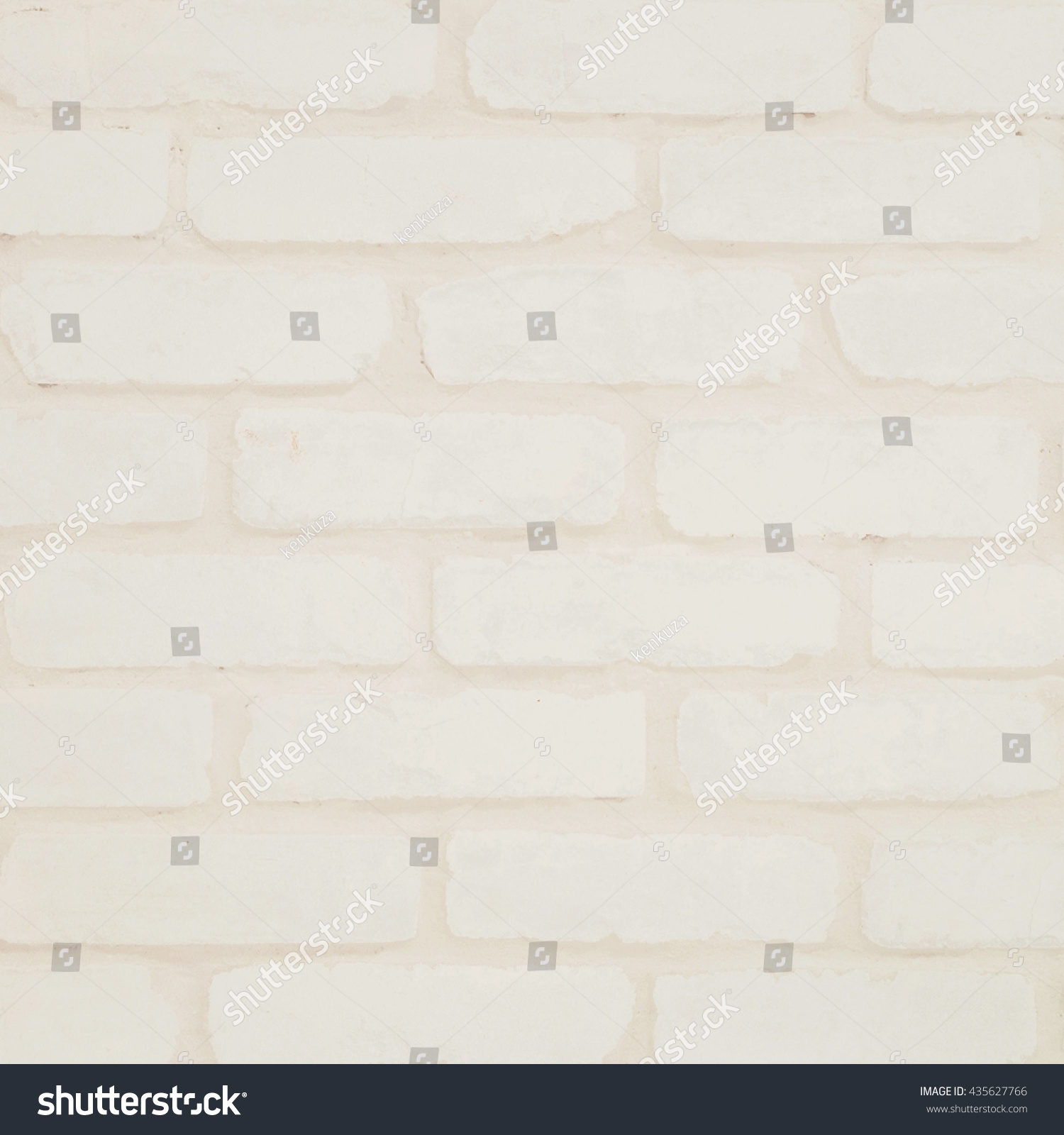 Closeup Surface Brick Wall Pattern Cream Stock Photo 435627766 ...