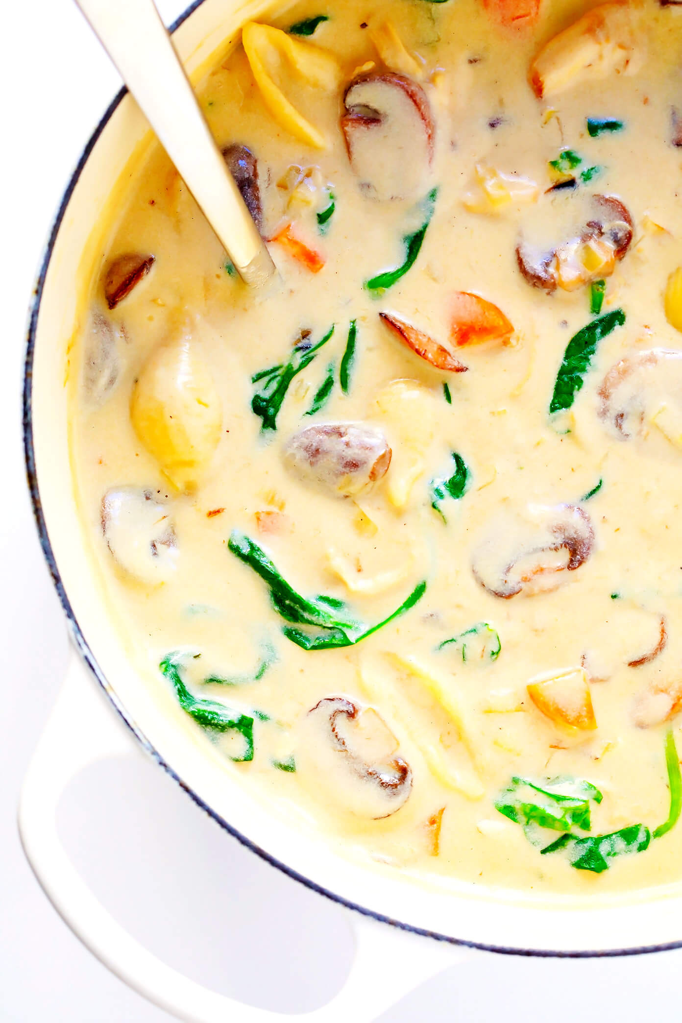Creamy Chicken Marsala Soup | Gimme Some Oven