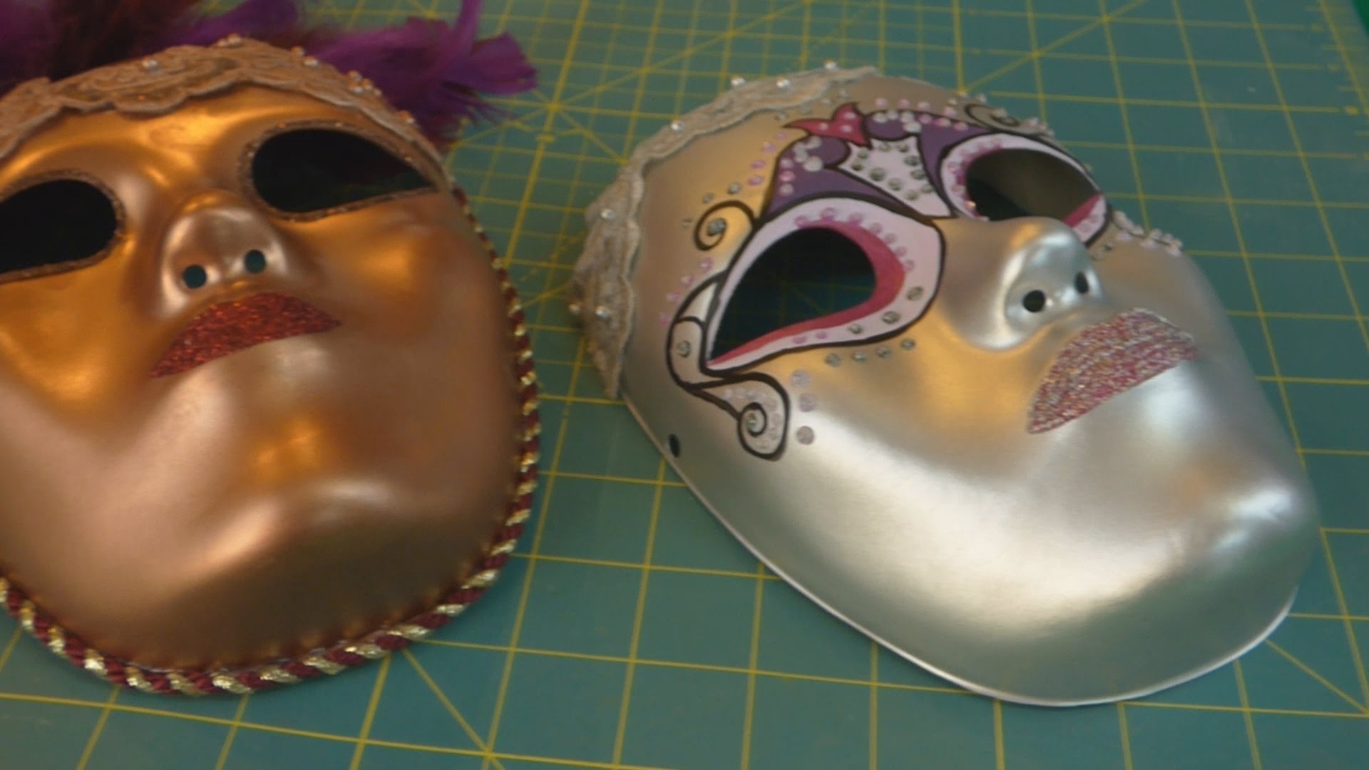 How to Create a Venetian Inspired Mask - YouTube