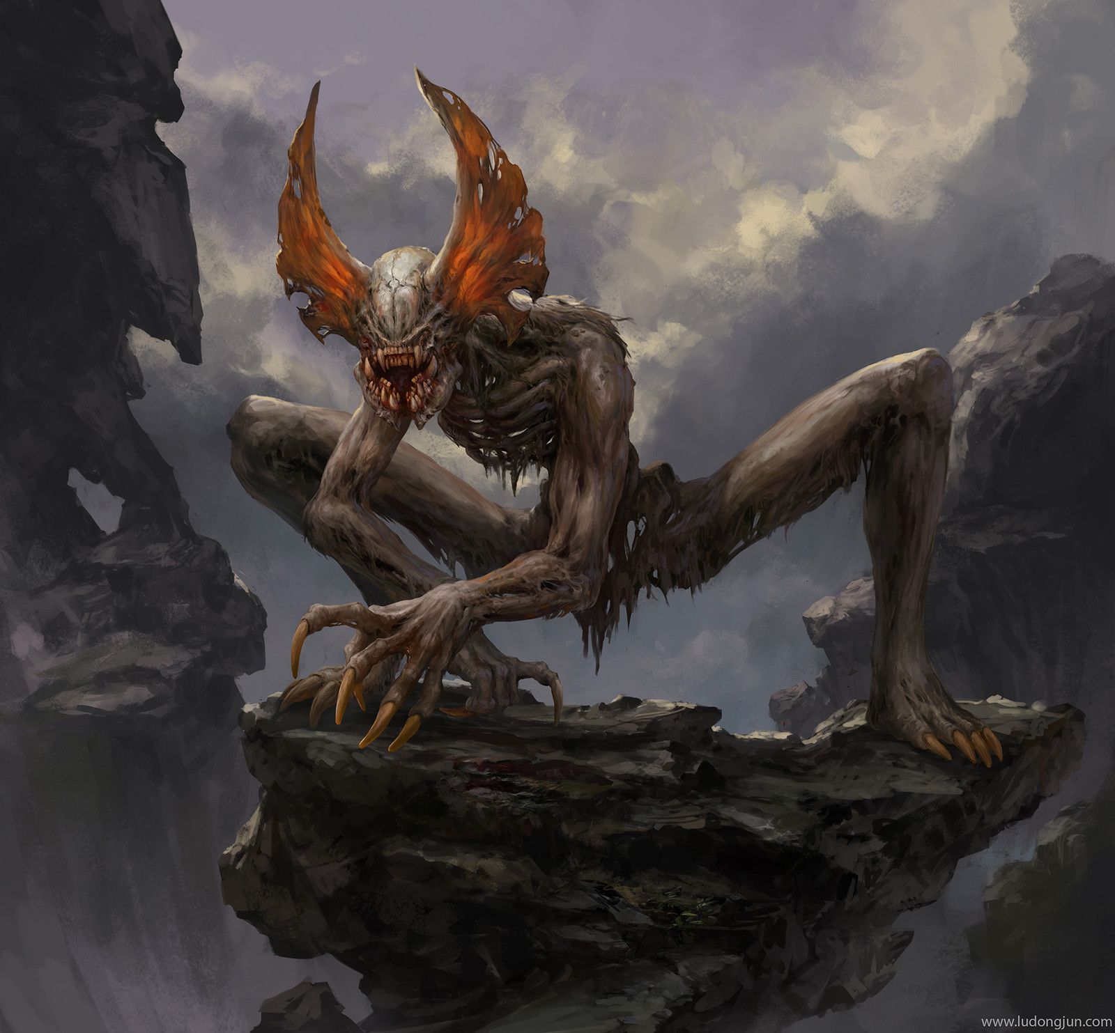 Undead Cave Monster | ConceptArt | Pinterest | Creatures, Monsters ...