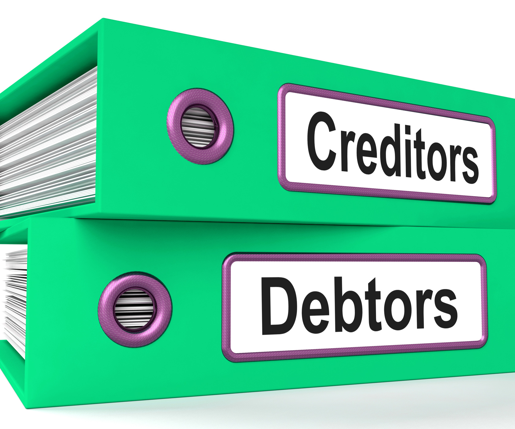 Creditors debtors files shows lending and borrowing photo