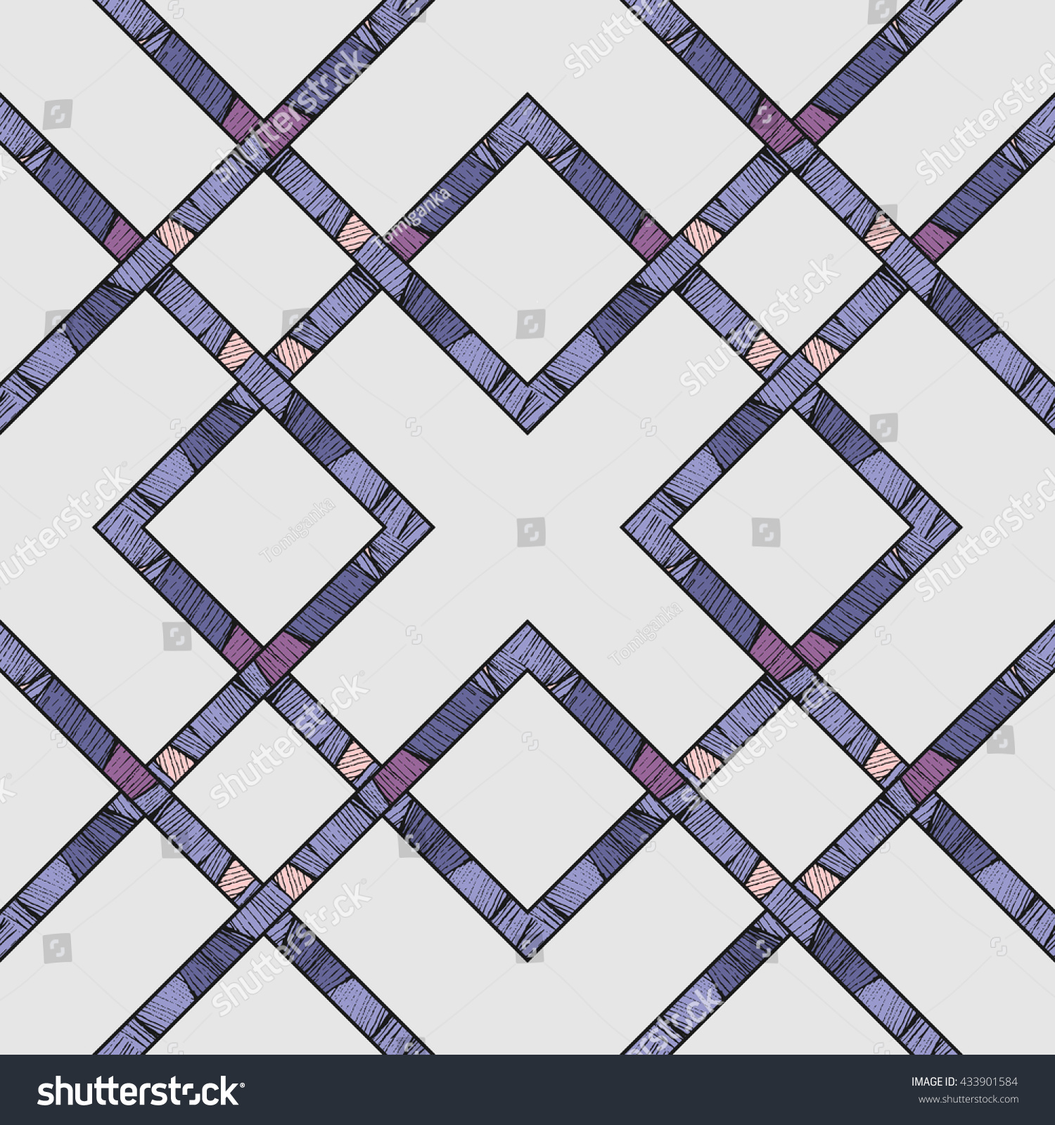 Seamless Vector Geometric Design Abstract Pattern Stock Vector ...