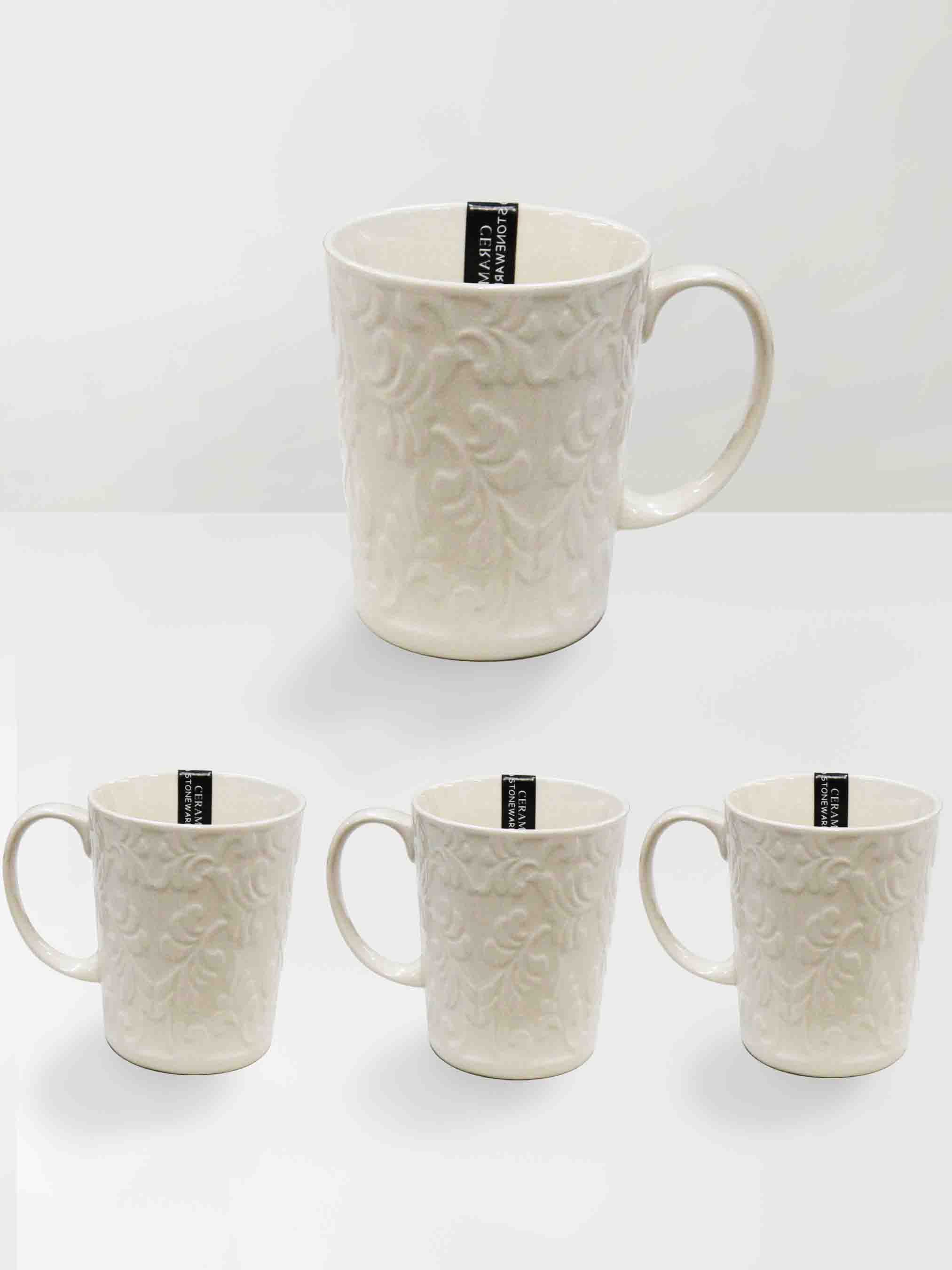 pearl ROYAL milk mug set 4 pcs. http://tharhandloom.in/Home-Decor ...