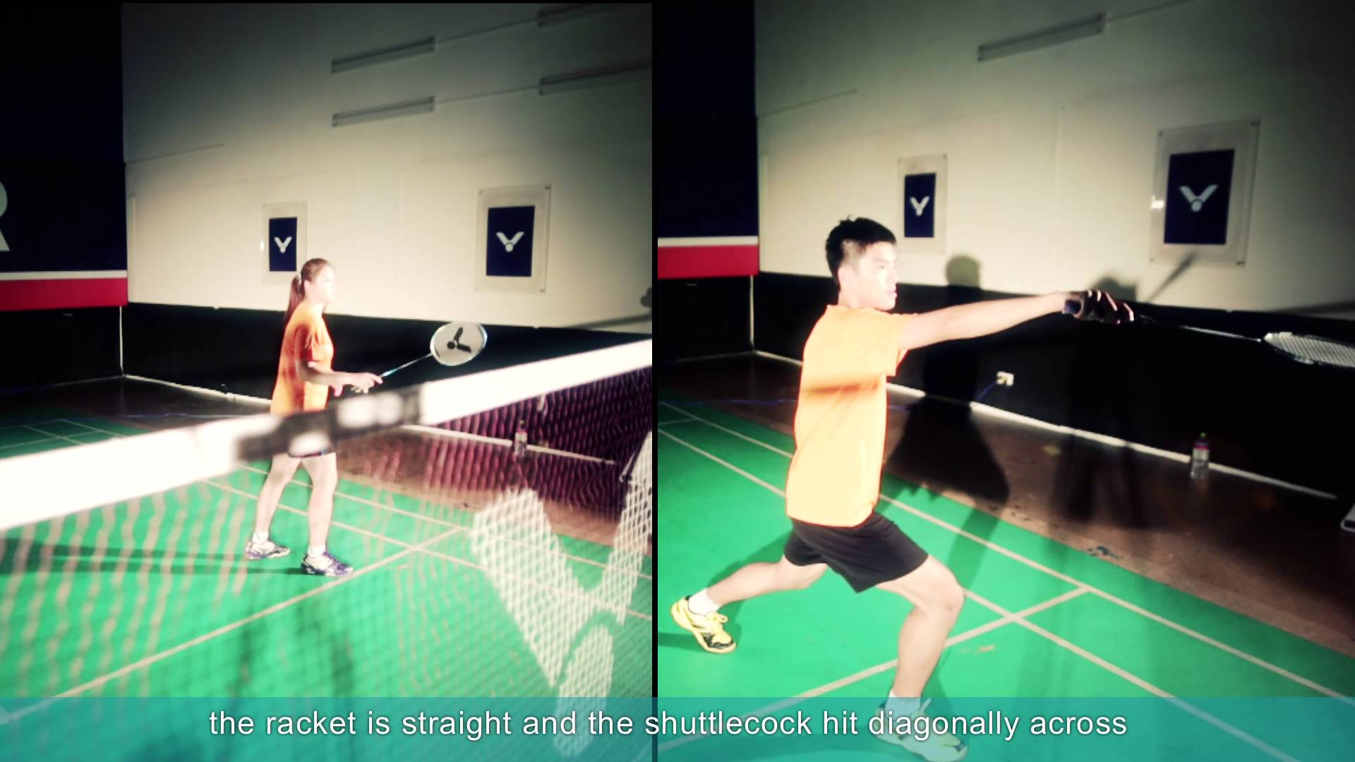 Badminton specific training (8) - Cross-court Net Shots - YouTube